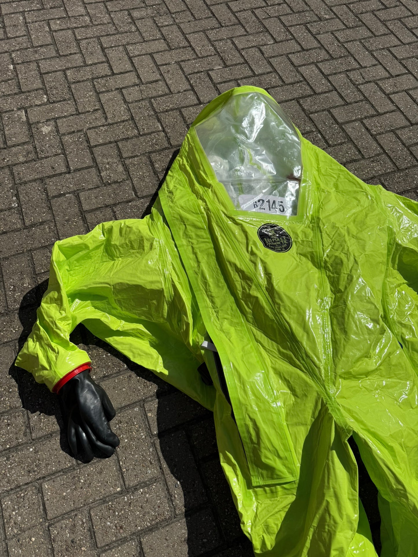 Respirex Tychem TK Gas Chemical Suit Type 1A HAZMAT Suit Size XL