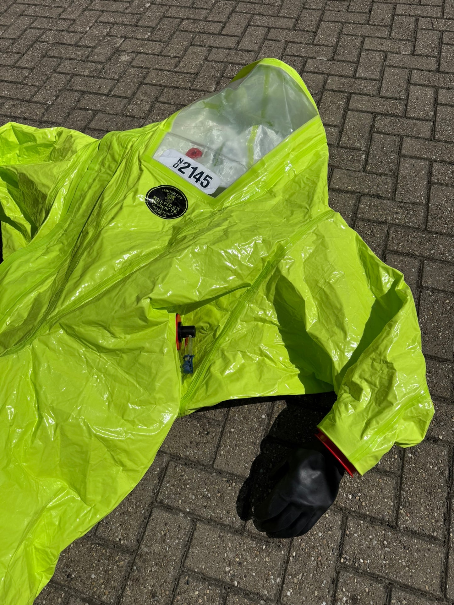 Respirex Tychem TK Gas Chemical Suit Type 1A HAZMAT Suit Size XL
