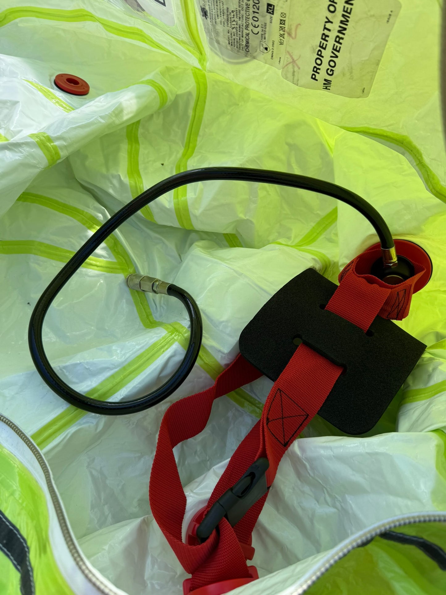 Respirex Tychem TK Gas Chemical Suit Type 1A HAZMAT Suit Size XL