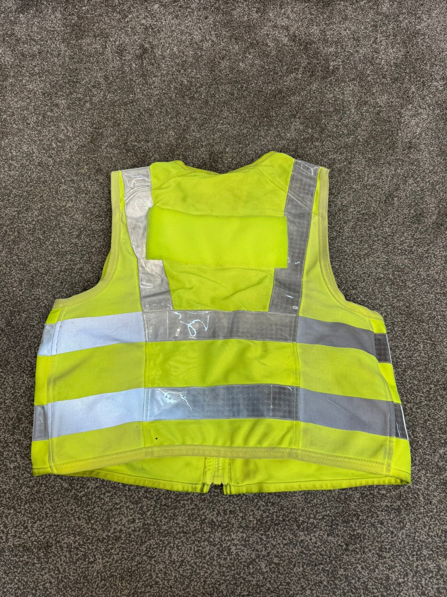 Ex Police Hi Vis Tac Vest LARGE Equipment Utility Vest & Radio Pouch Patrol SIA Security