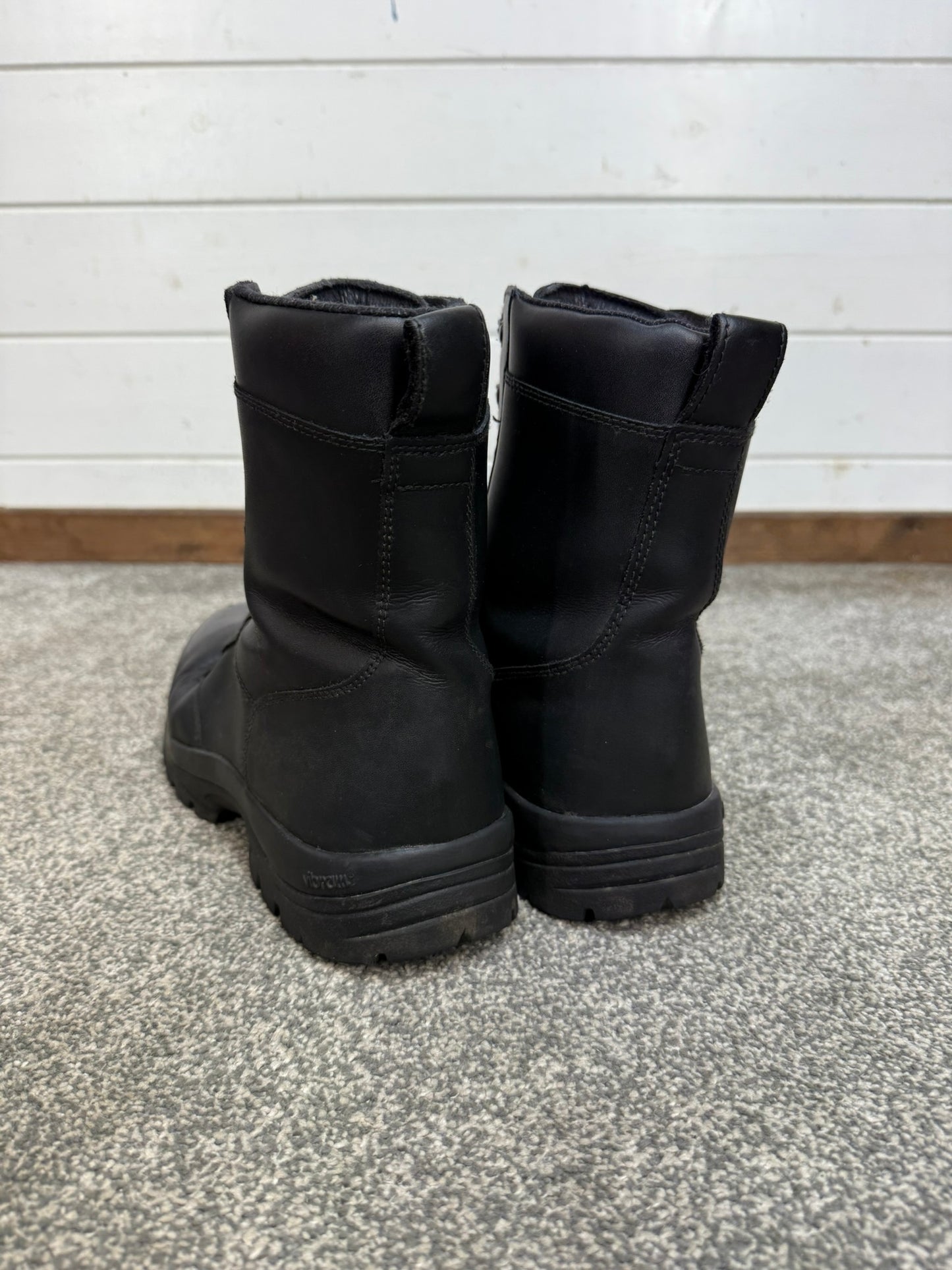 Ex Police Magnum Elite Shield Combat Boots Black Leather UK 10.5 Security Work