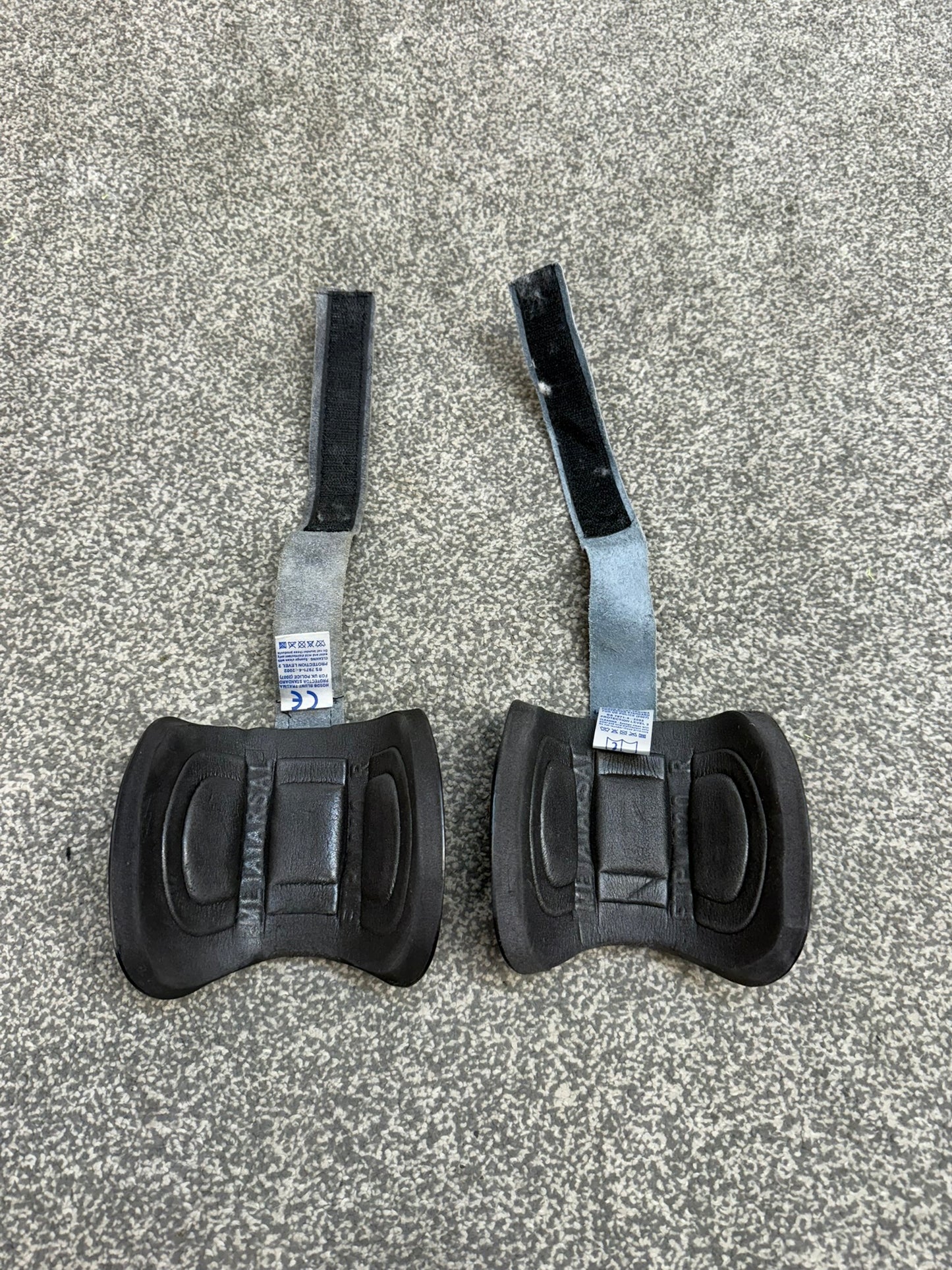 Ex Police Riot Foot Guard Boot Protection PAIR Dog Handler Airsoft Paintball