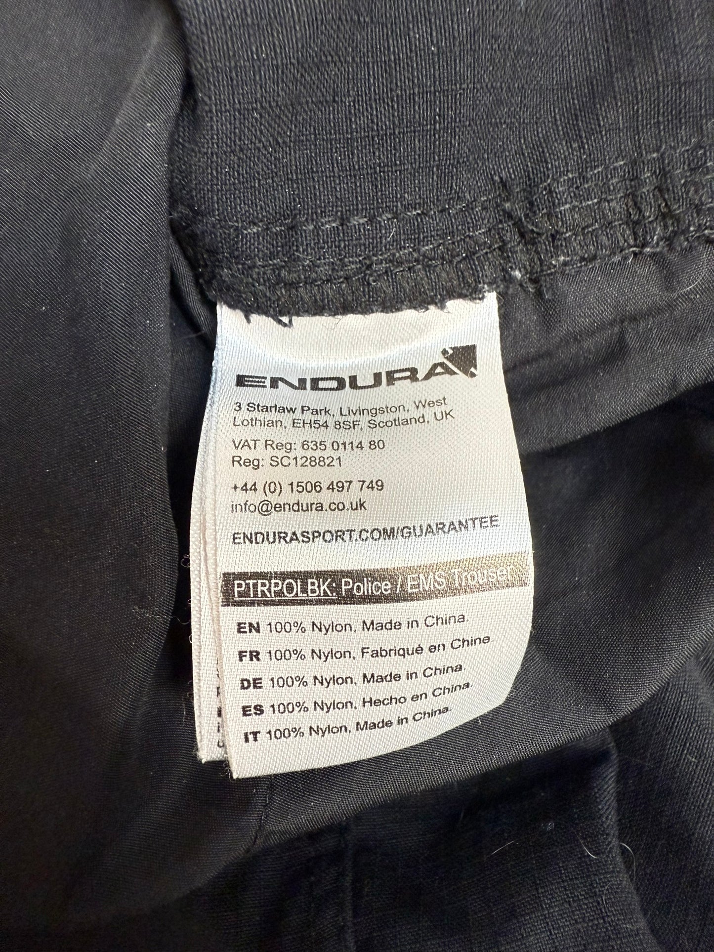 Ex Police Endura Cycling Cargo Trousers 36" Ripstop Cycle Pants
