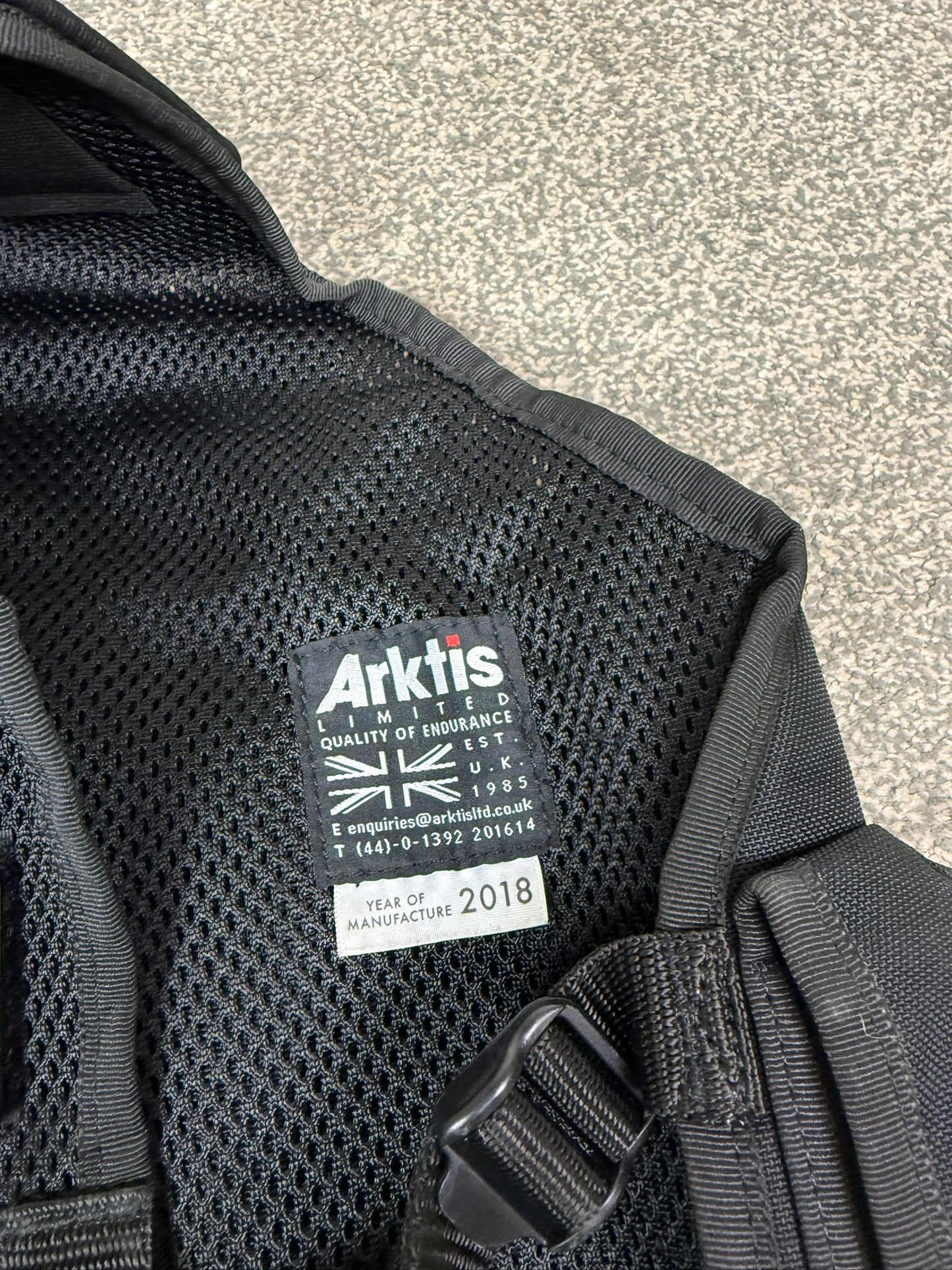 Ex Essex Police Black Arktis Tactical Utility Vest & Pouches Security Airsoft - XX Small
