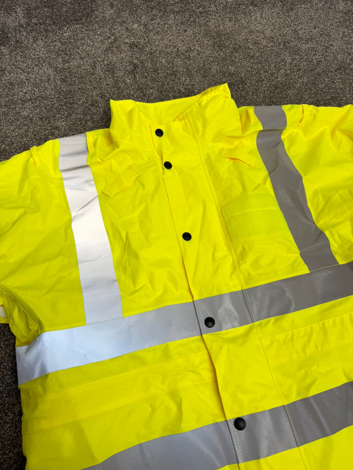 Ex Police Hi Vis Cycle Jacket Cycling Waterproof Scooped Back Security Model 597