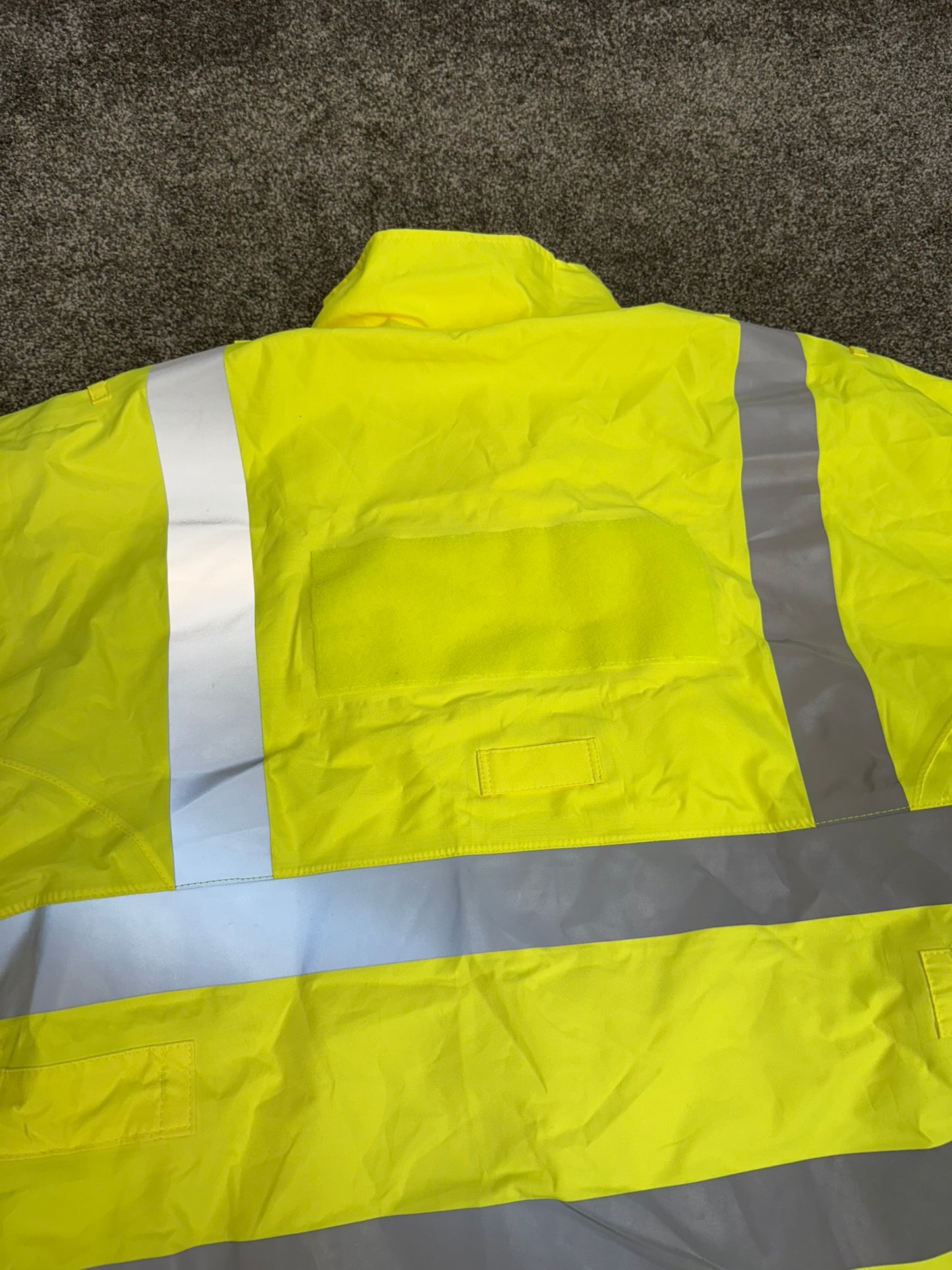 Ex Police Hi Vis Cycle Jacket Cycling Waterproof Scooped Back Security Model 597