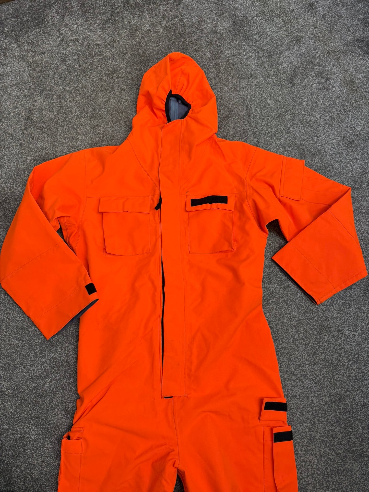 Ex Police Orange Remploy CBRN Peeler Waterproof Coverall Overall Suit 180/100