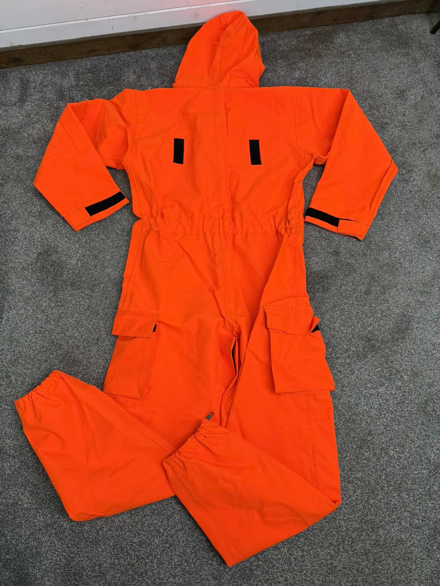 Ex Police Orange Remploy CBRN Peeler Waterproof Coverall Overall Suit 180/100