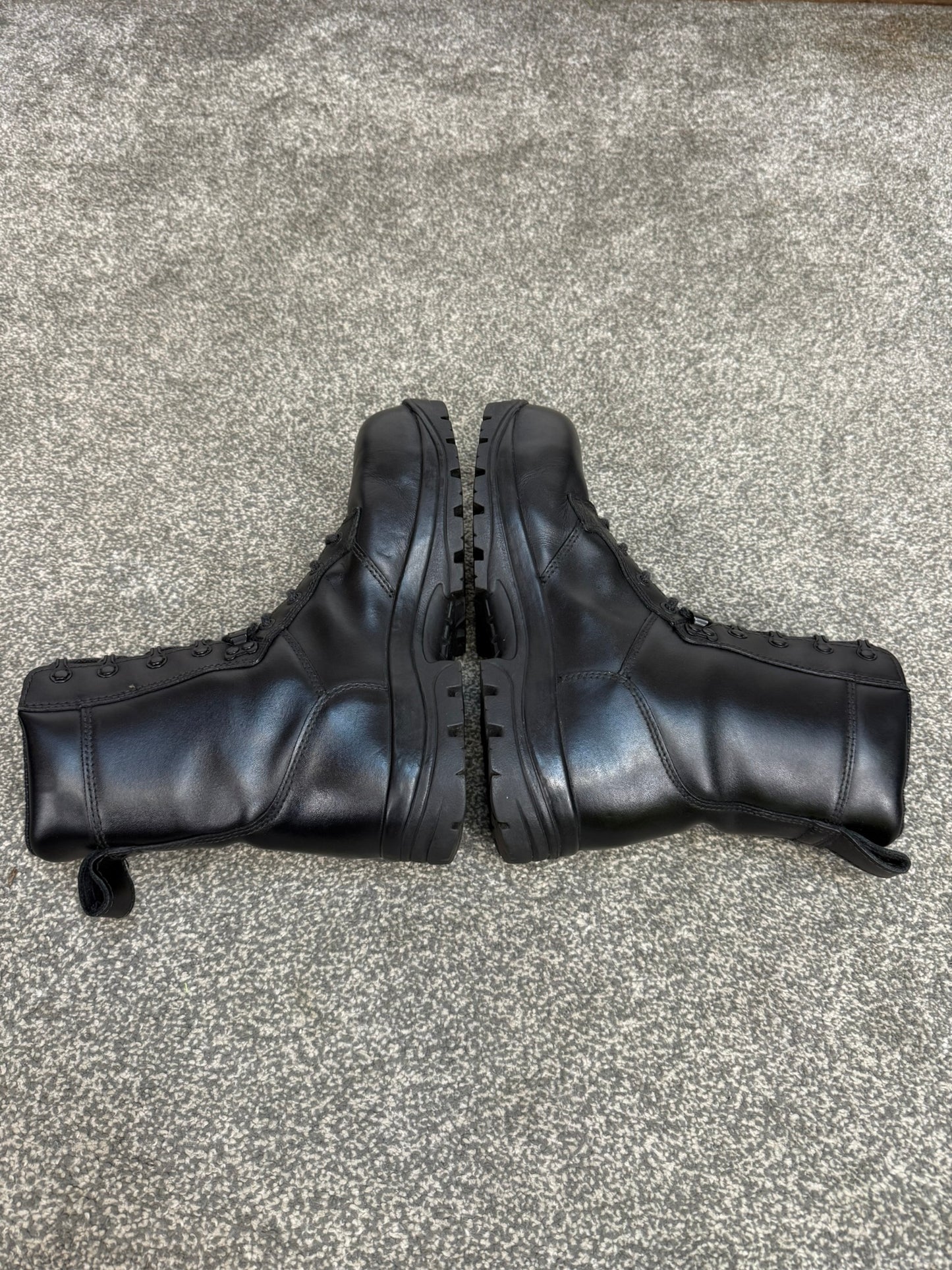 Ex Police Magnum Elite Shield Combat Boots Black Leather UK 8 Security Work Boot