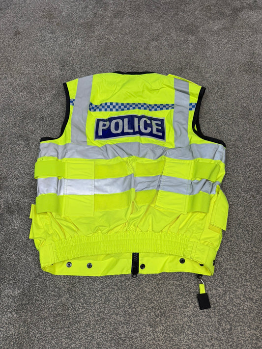 Ex Police Badged Hi Vis Utility Tactical Vest Gilet Yaffy 232 VGC - Medium