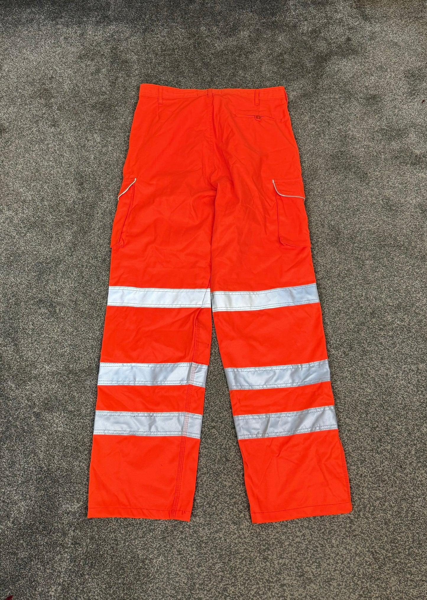 BSEEN Orange Hi Vis Polycotton Work Trousers 34"