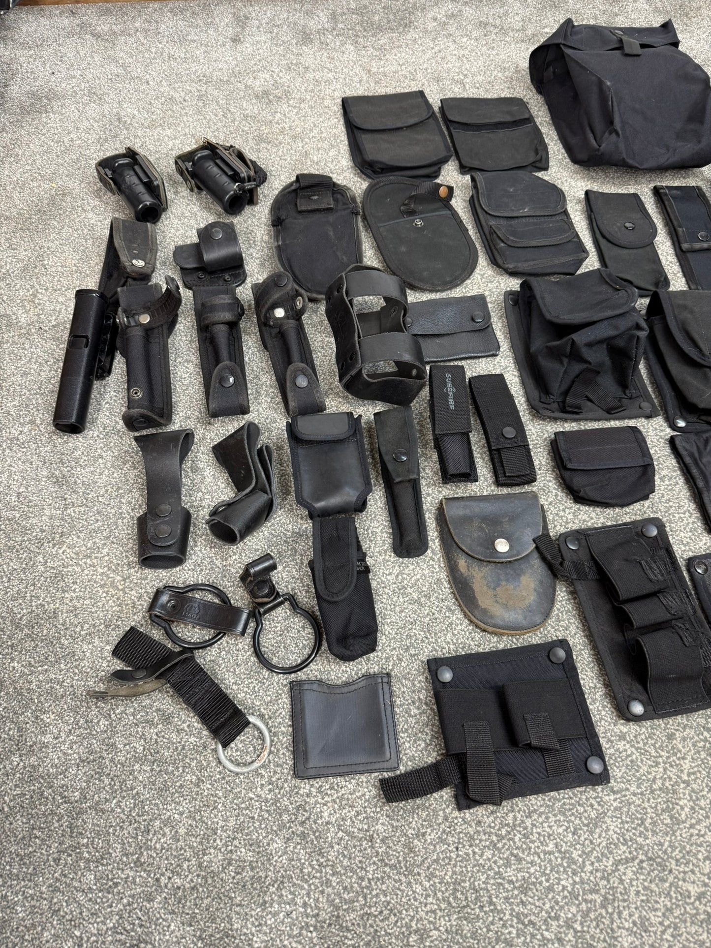 Ex Police Accessory Job Lot Belt Pouches Security Lot - 40 Items!