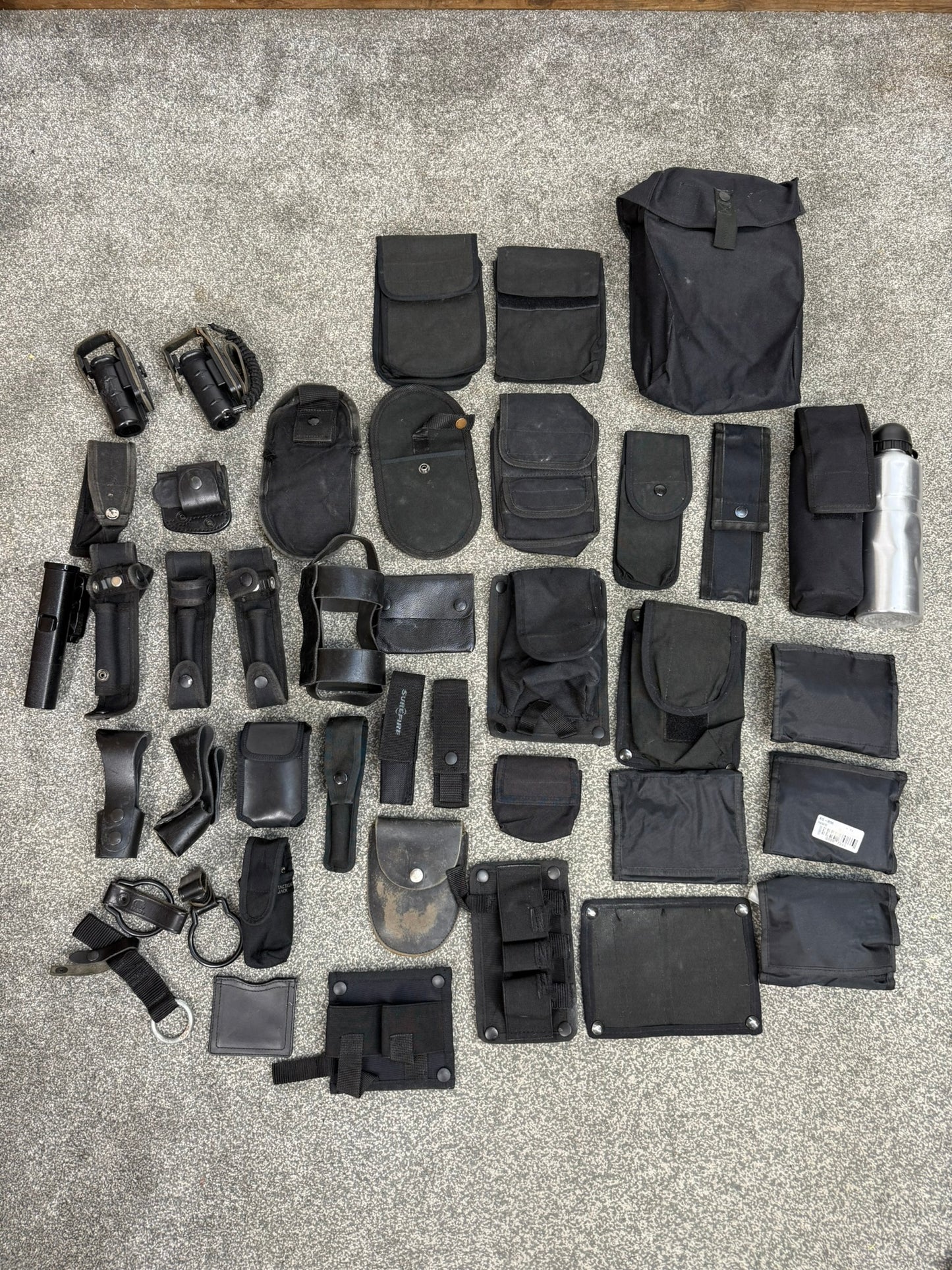 Ex Police Accessory Job Lot Belt Pouches Security Lot - 40 Items!