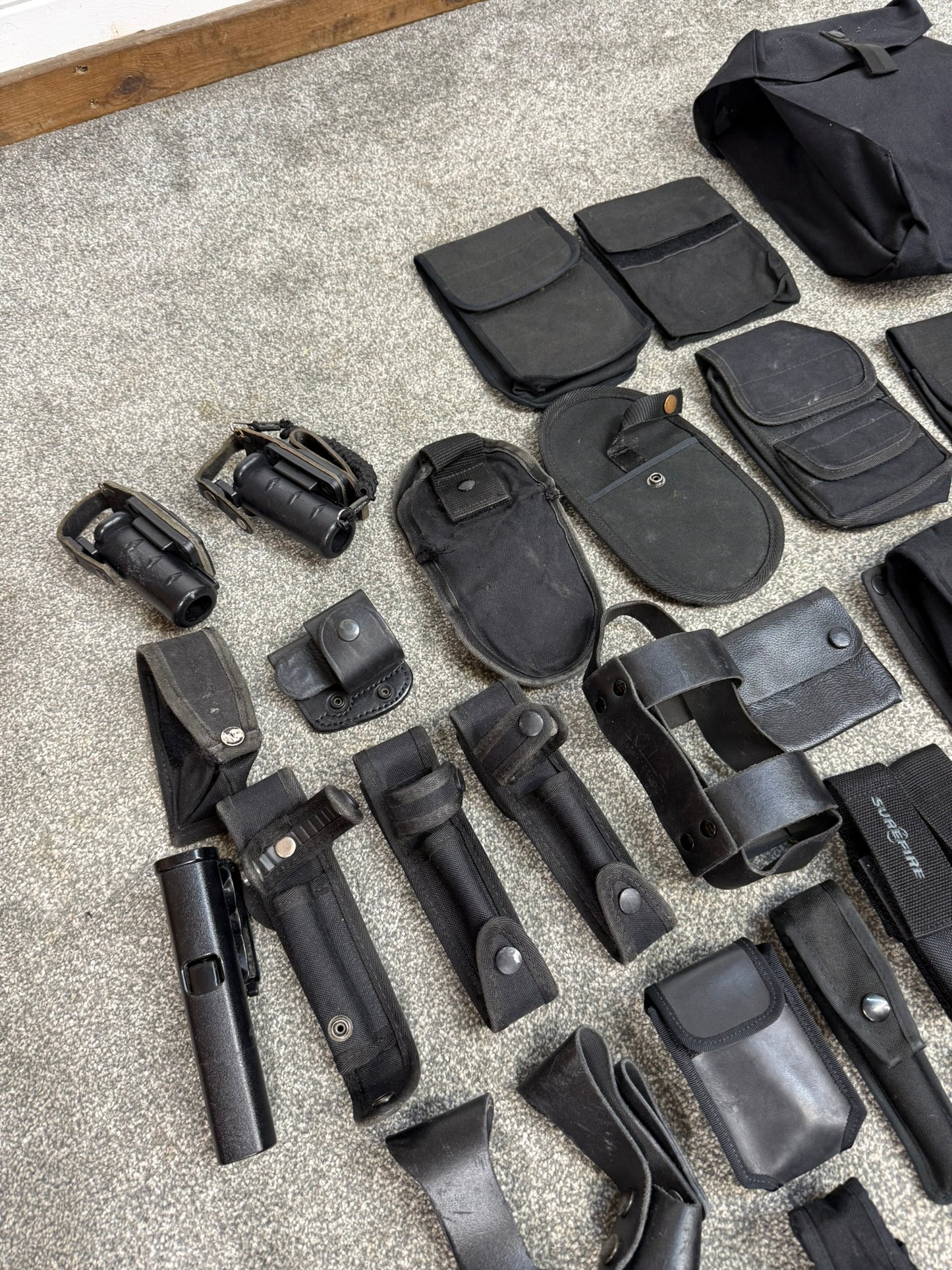 Ex Police Accessory Job Lot Belt Pouches Security Lot - 40 Items!