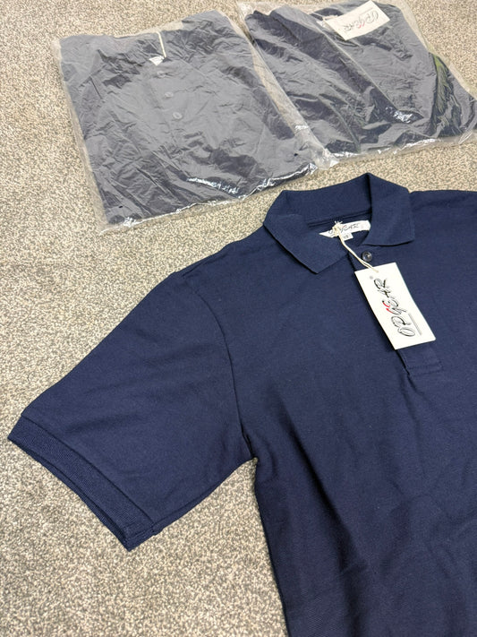 Op Gear Navy Blue Polo Shirts x3 T-Shirt Job Lot Bundle - X Small