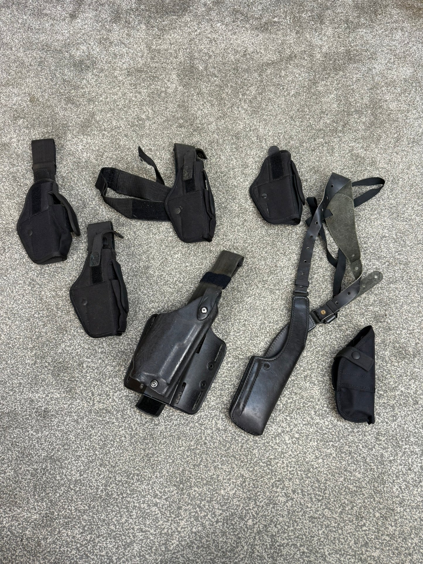 7x Ex Police Glock Holster Job Lot Safariland Grade 2 Airsoft Film / Tv Uniform Prop