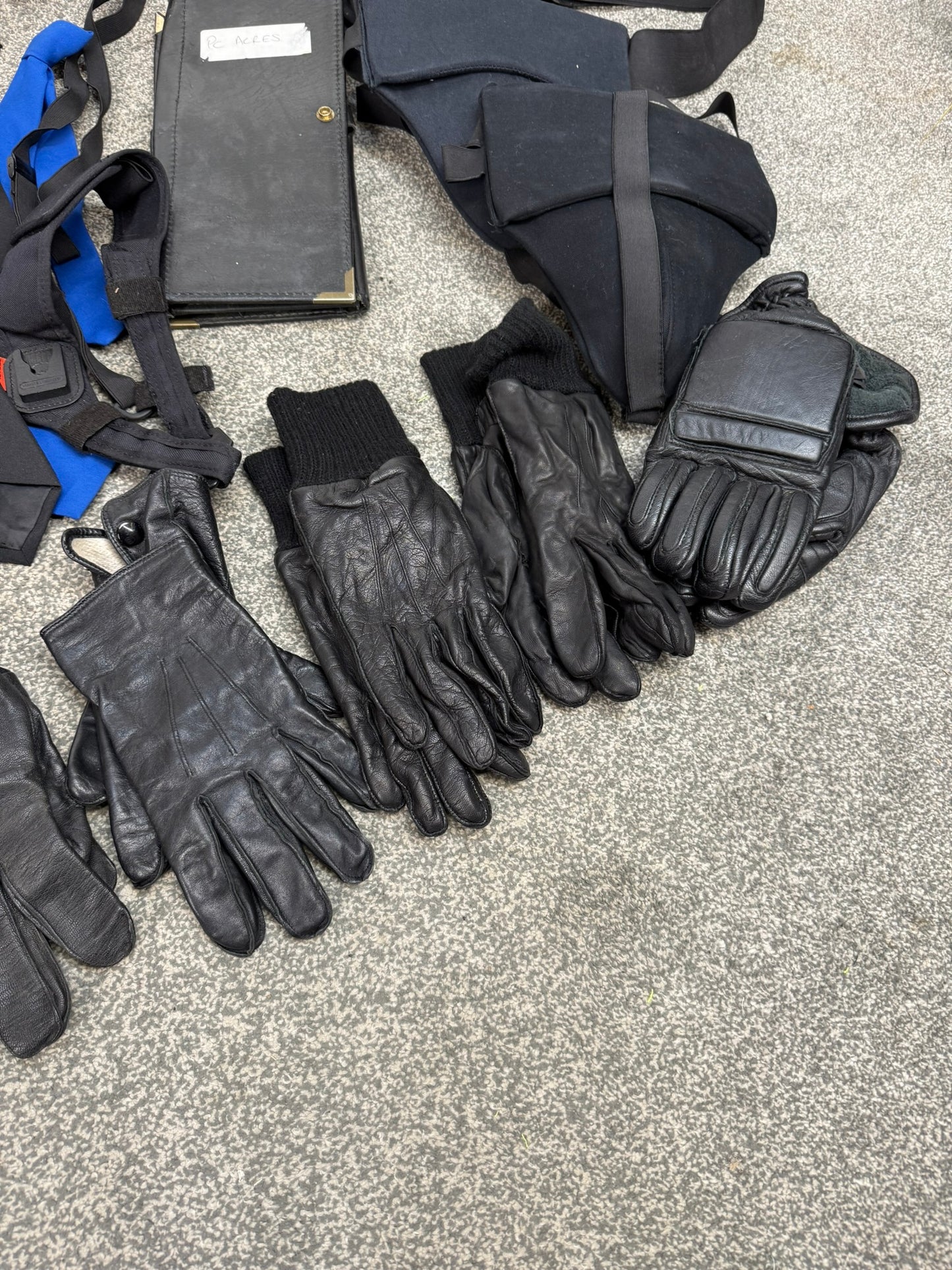 Ex Police Accessory Job Lot Riot Guards Ties Gloves Security Lot