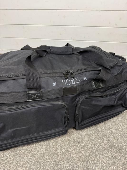 Ex Police Large Black Wheeled Holdall 130L Deployment Travel Kit Bag - Grd B