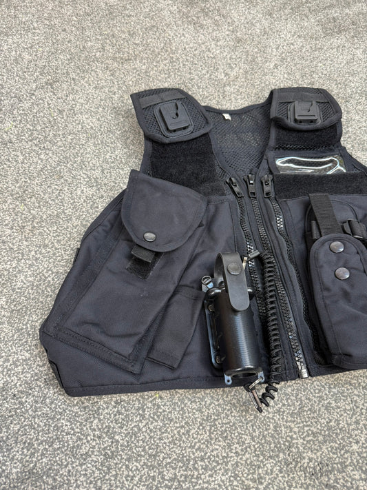 Ex Police Black Arktis Tactical Utility Vest XX Small Security Airsoft