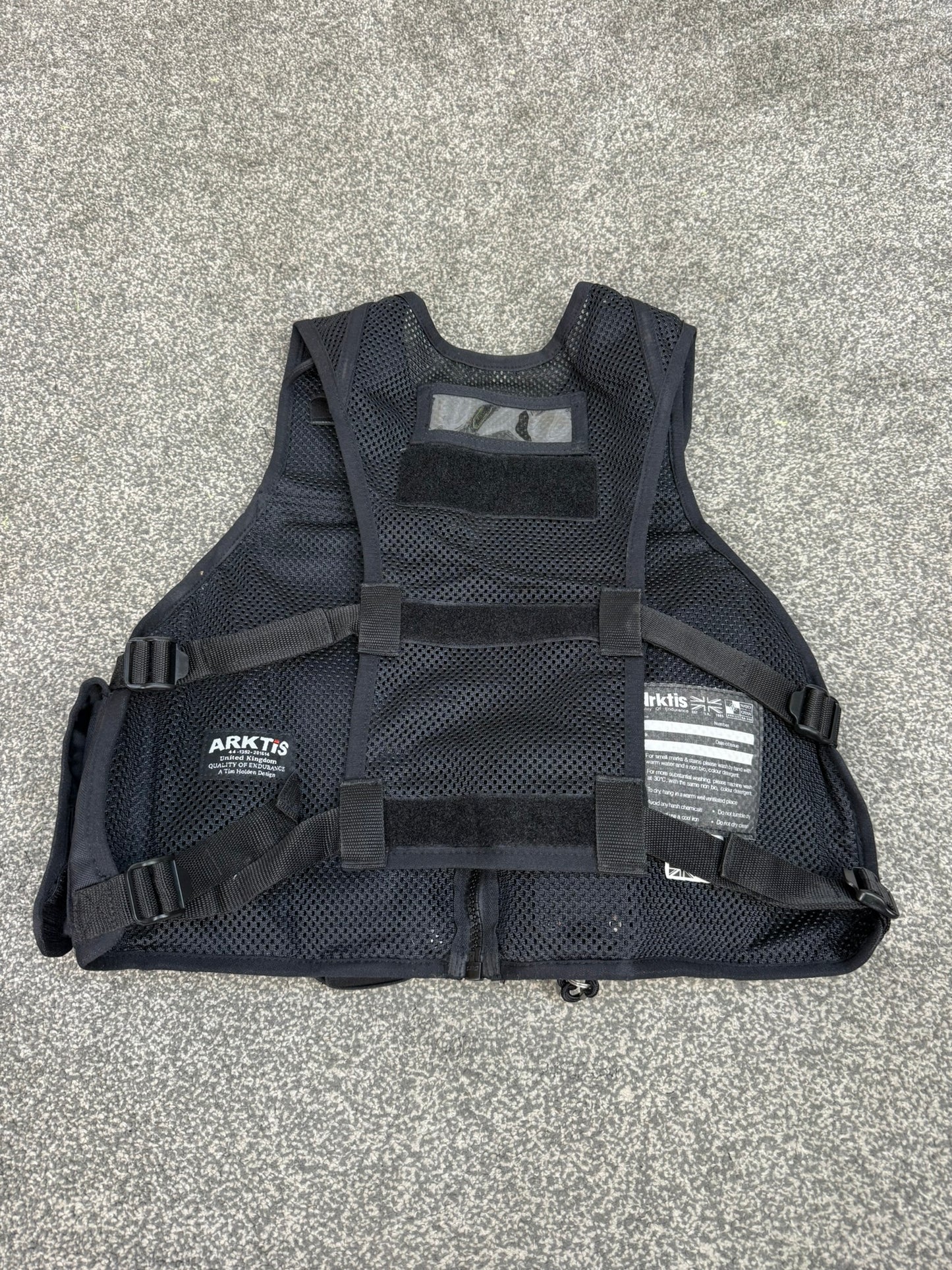 Ex Police Black Arktis Tactical Utility Vest XX Small Security Airsoft