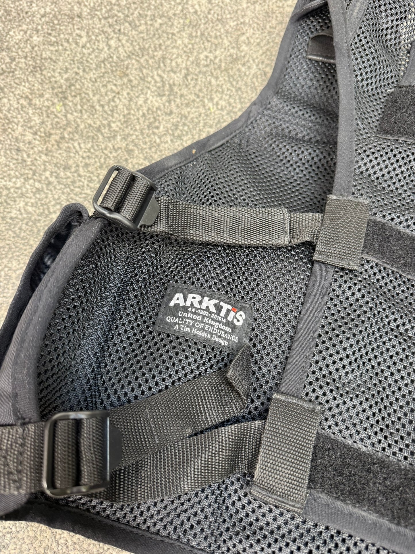 Ex Police Black Arktis Tactical Utility Vest XX Small Security Airsoft