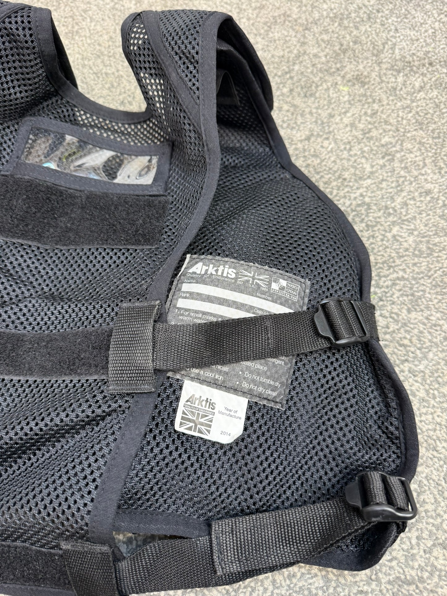 Ex Police Black Arktis Tactical Utility Vest XX Small Security Airsoft