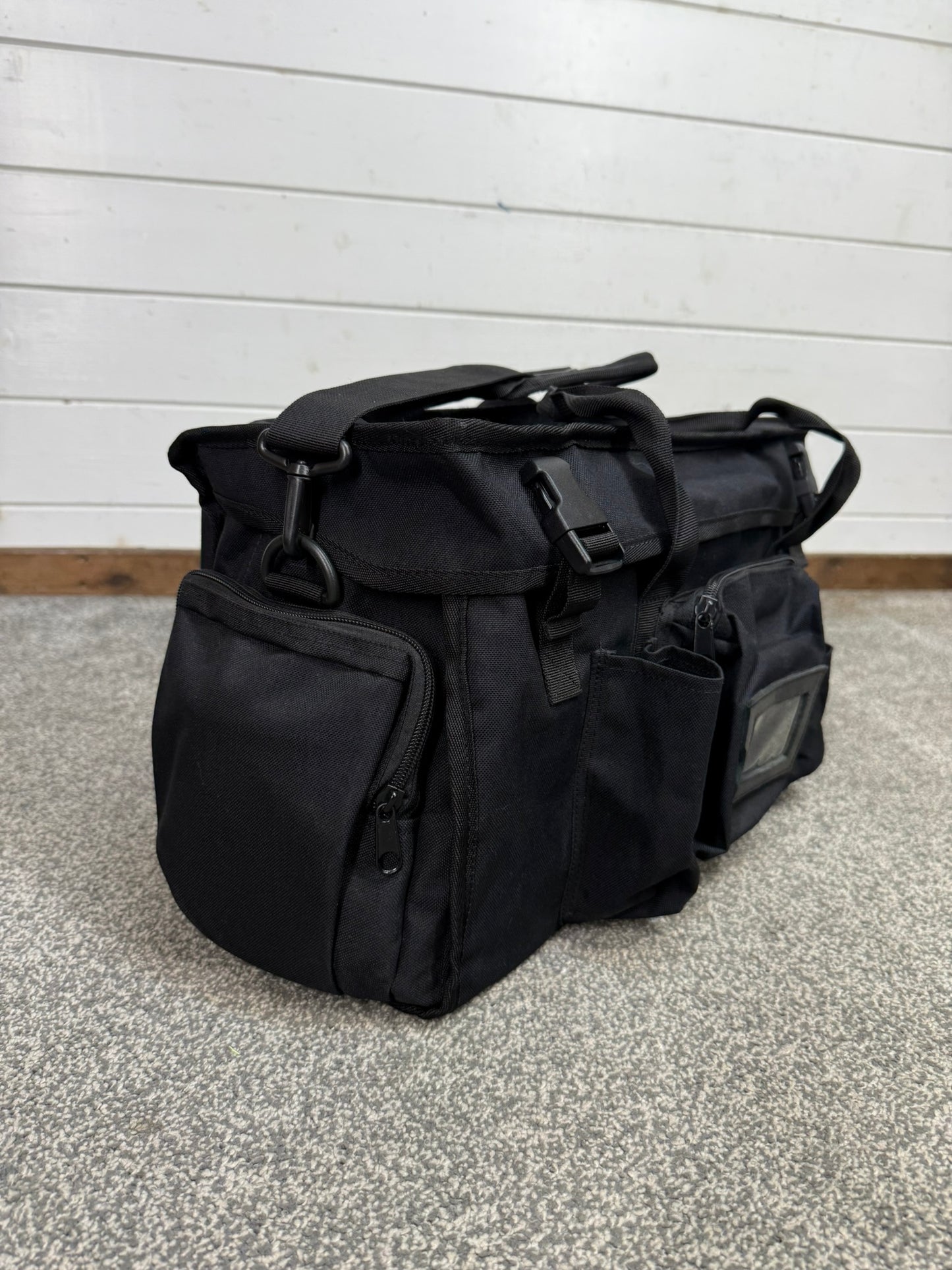 Ex Police Black Patrol Bag Duty Kit Bag - Paramedic Security Medic