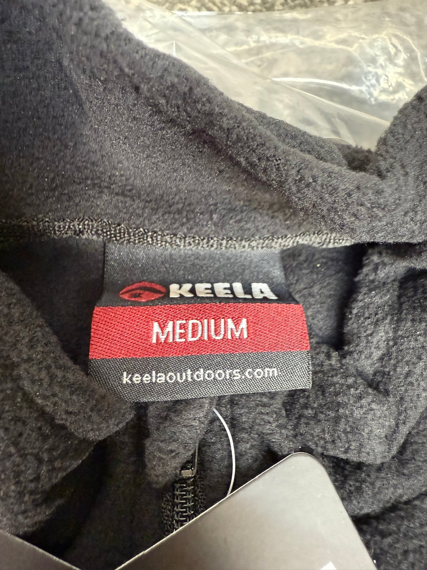 2x NEW Ex Police Keela Mocha Black Micro Fleece - MEDIUM Lightweight Hiking Top
