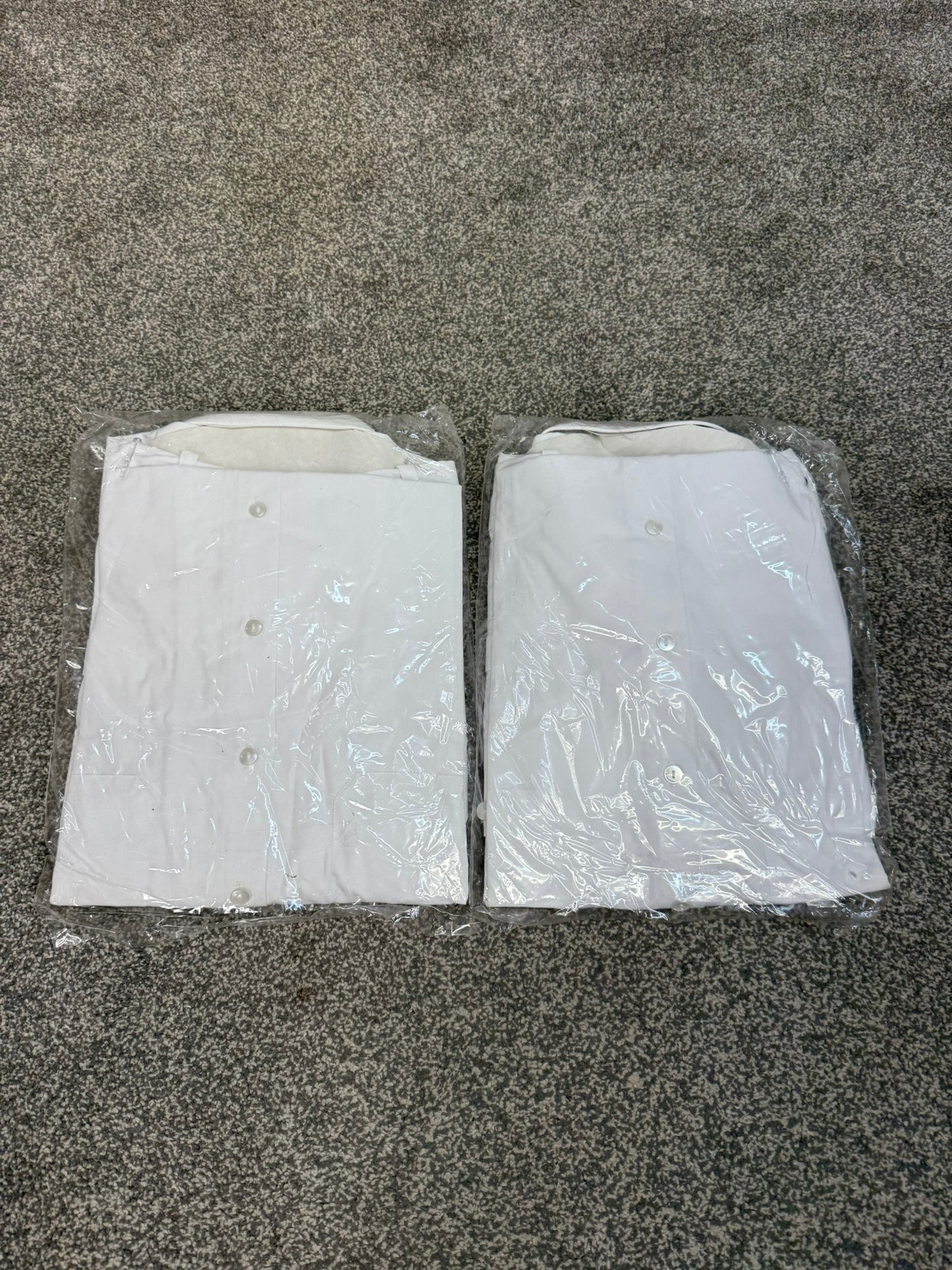 NEW 2x Police White Shirt Short Sleeve 17.5" Collectors Film / TV Uniform