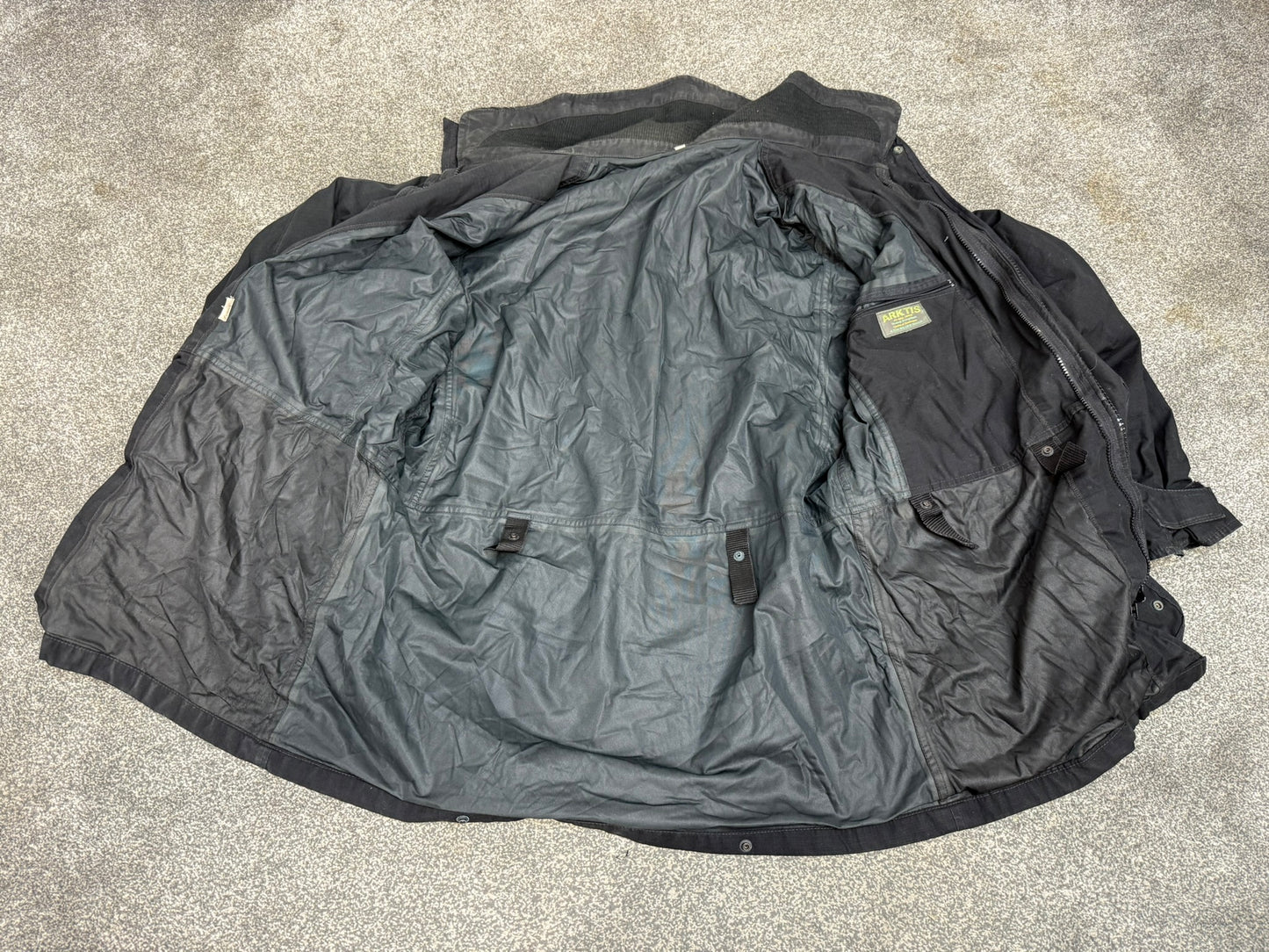 Ex Police Arktis Black Jacket Coat Security Smock Large - Damaged