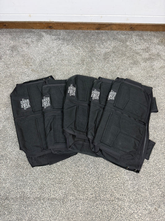 Ex Met Police Body Armour Cover x5 PCSO Badged - Resale TV Film Security Uniform
