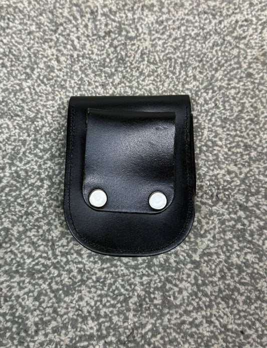 Ex Police Leather Folding Handcuff Pouch Chain Cuffs Belt Pouch