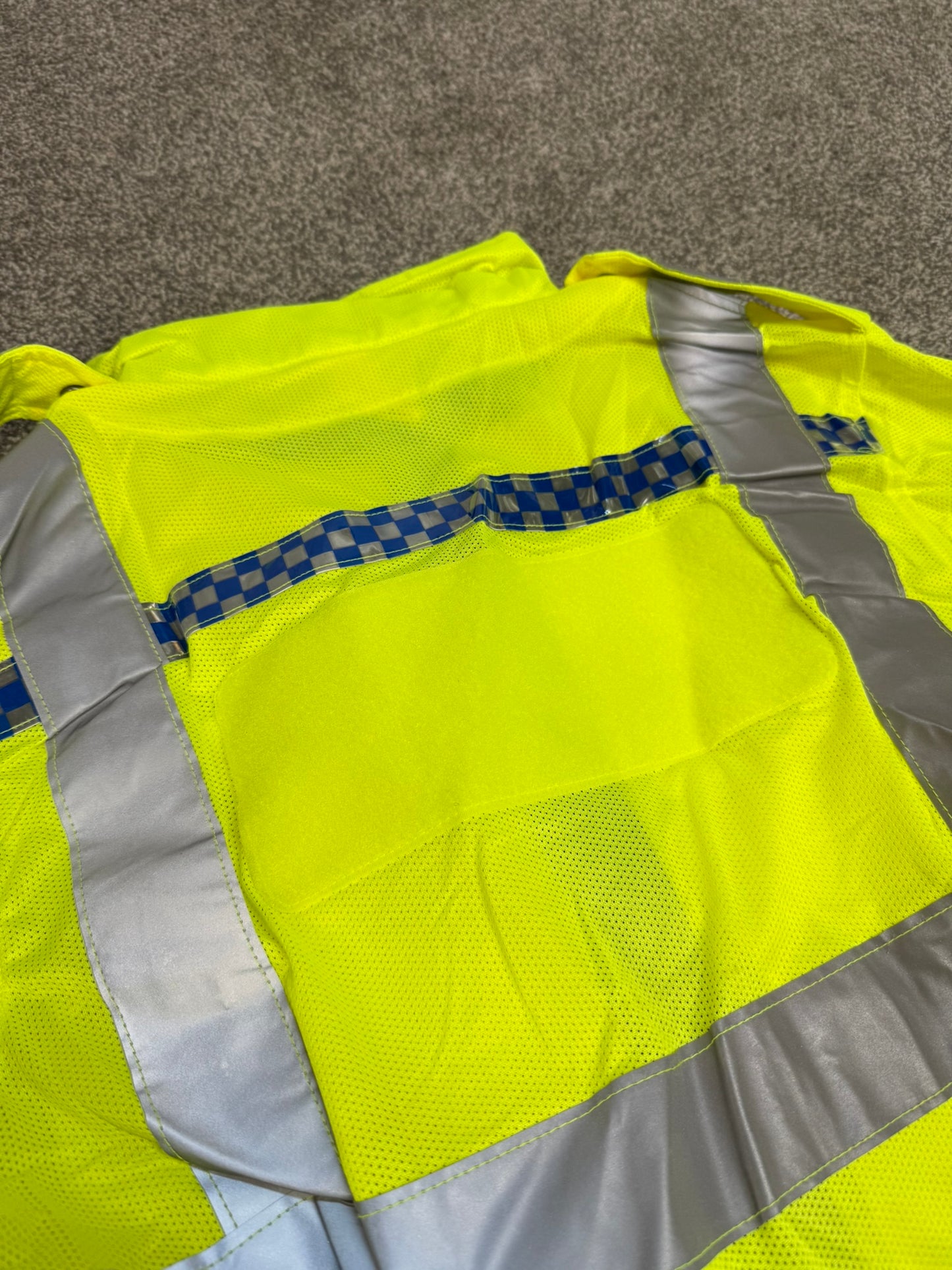 Ex Police Hi Vis Mesh Cycle Jacket Cycling Security Riding - MEDIUM