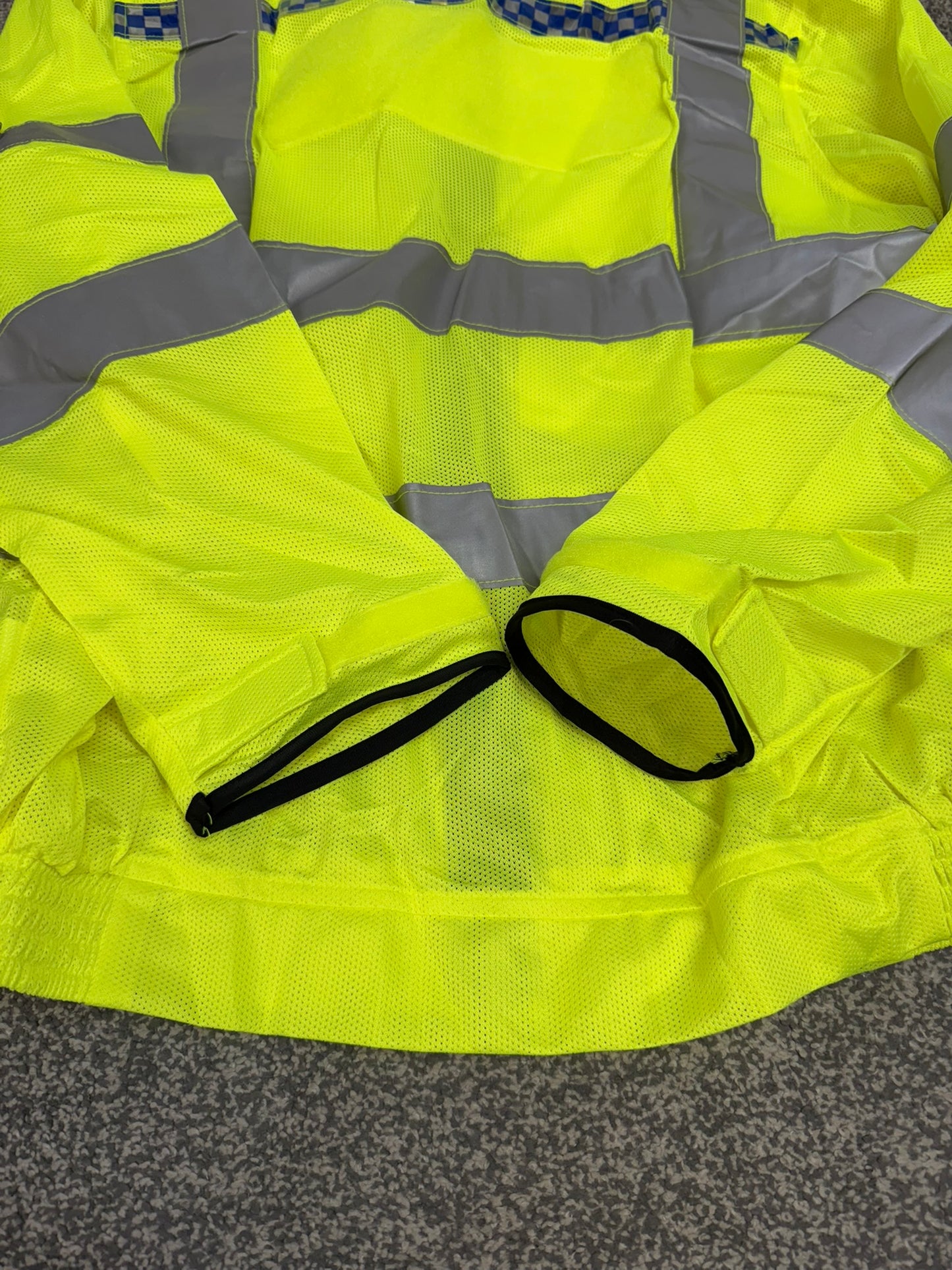 Ex Police Hi Vis Mesh Cycle Jacket Cycling Security Riding - MEDIUM