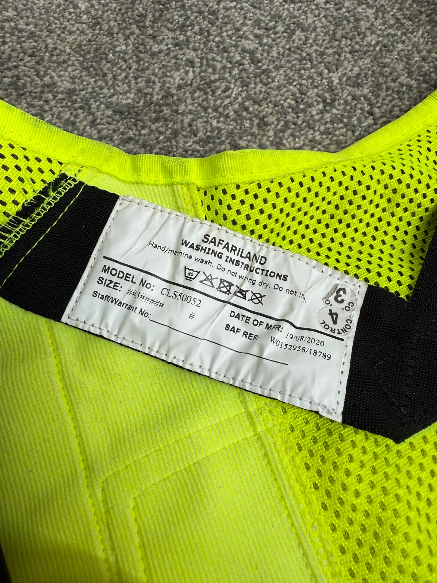 Ex Police Safariland Molle Vest Hi-Vis Tactical Utility Security Vest XL