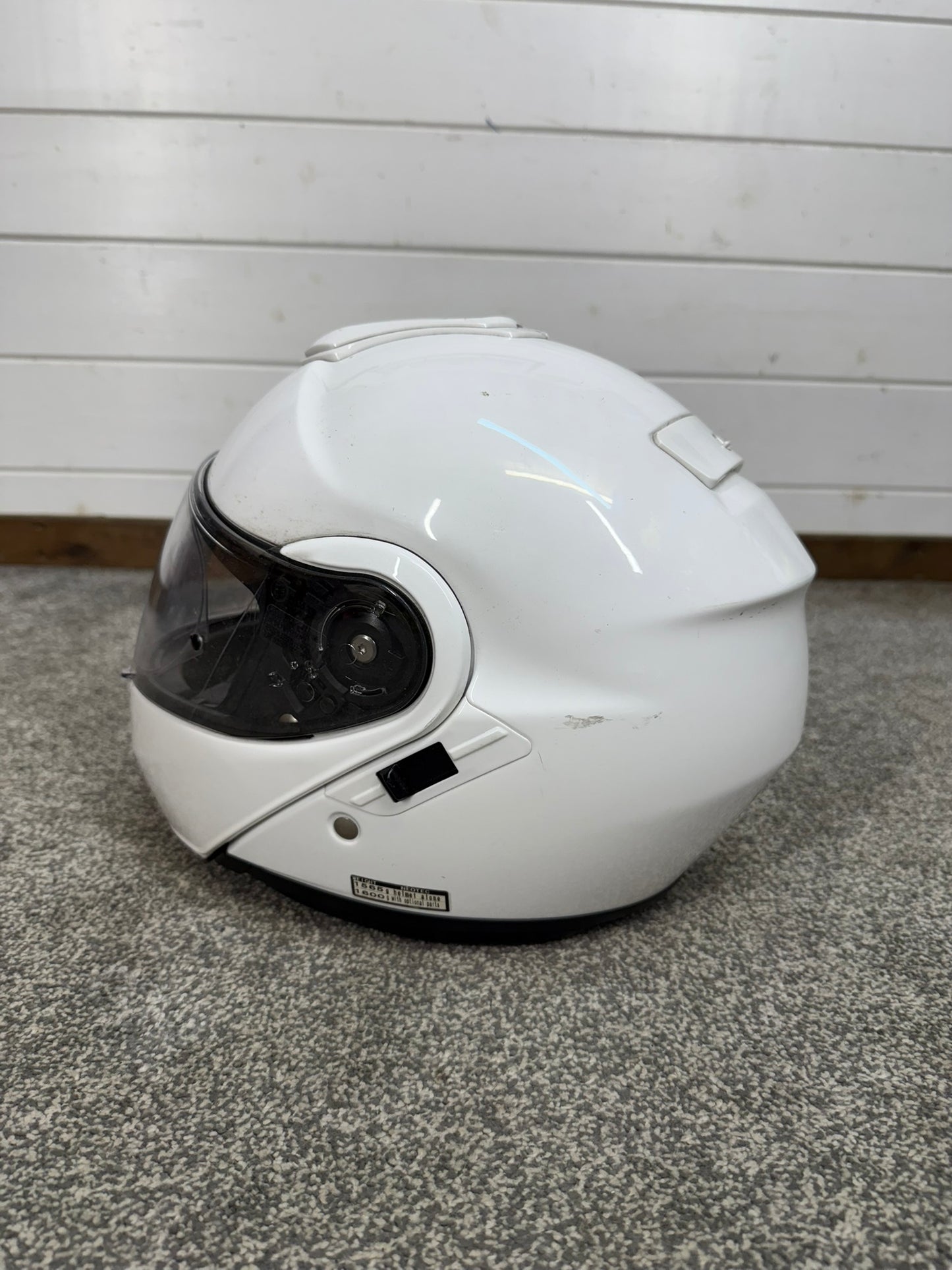 Ex Police Shoei Flip-Up Motorcycle Helmet - Medium