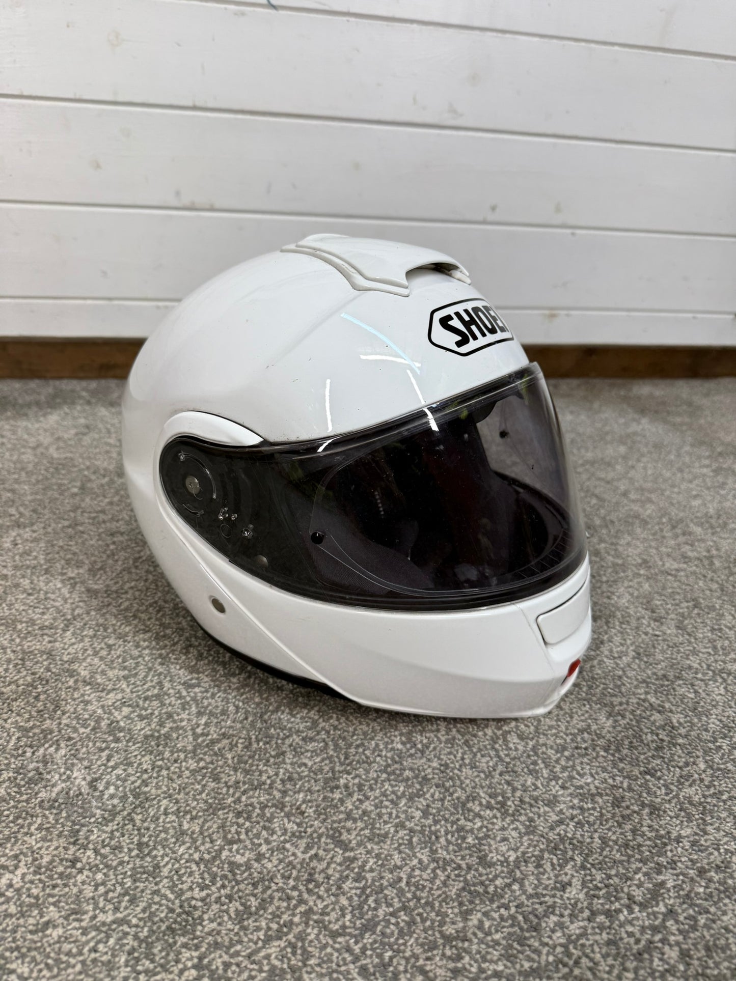 Ex Police Shoei Flip-Up Motorcycle Helmet - Medium