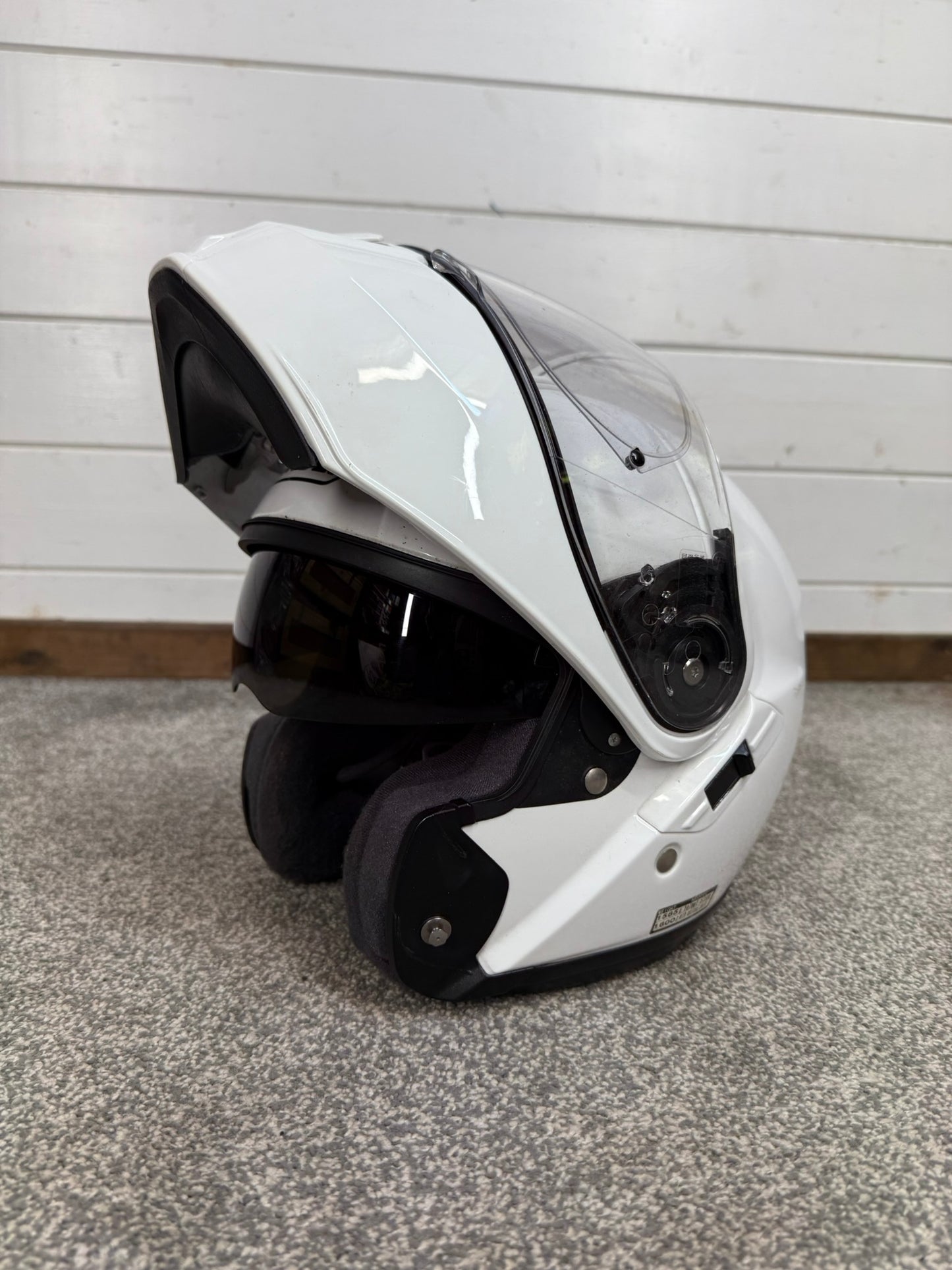 Ex Police Shoei Flip-Up Motorcycle Helmet - Medium