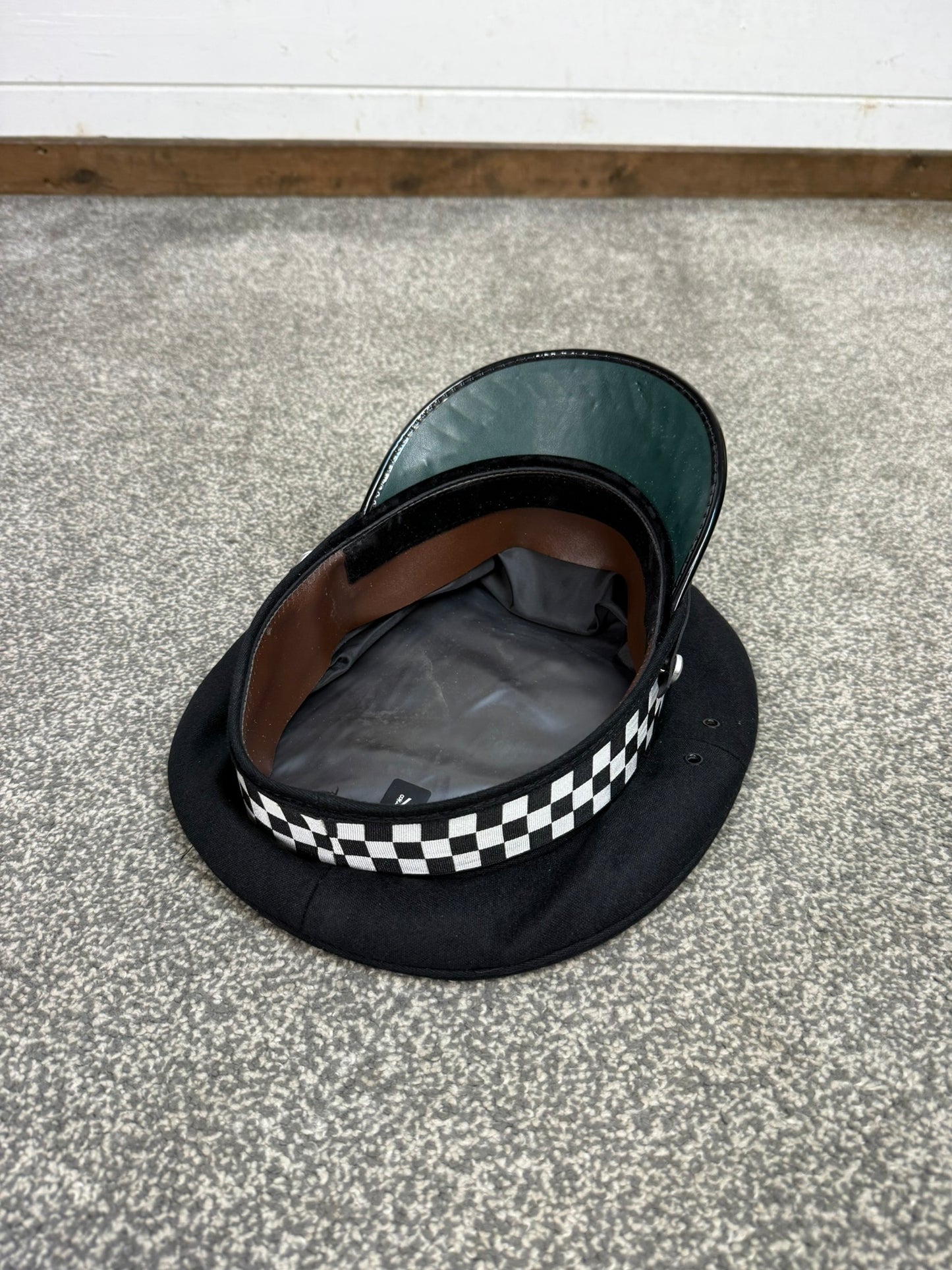 Ex Police Chief Superintendent Peak Cap 59cm Silver Banded Film TV Collector