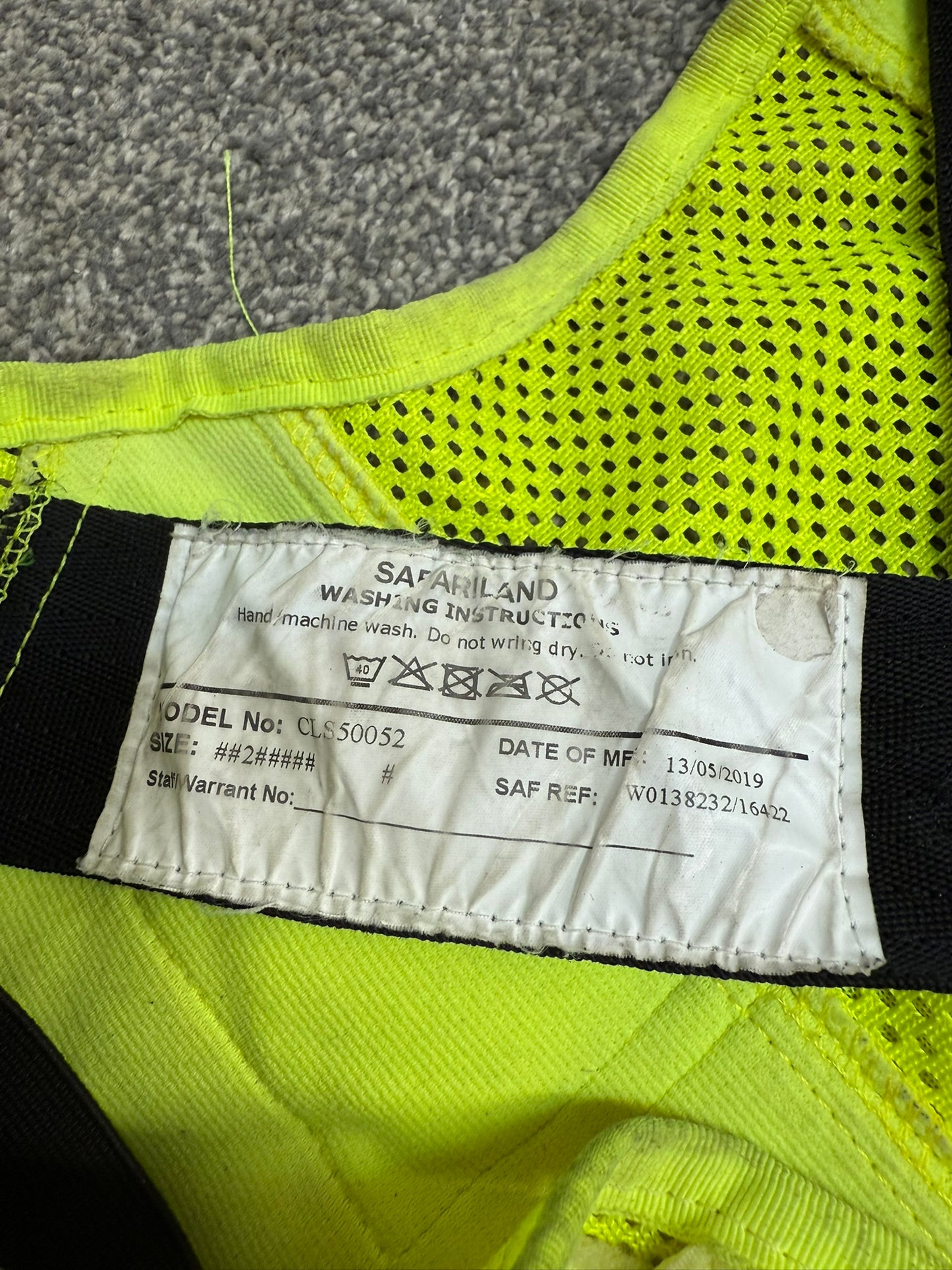 Ex Police Safariland Molle Vest Hi-Vis Tactical Utility Security Airsoft Vest