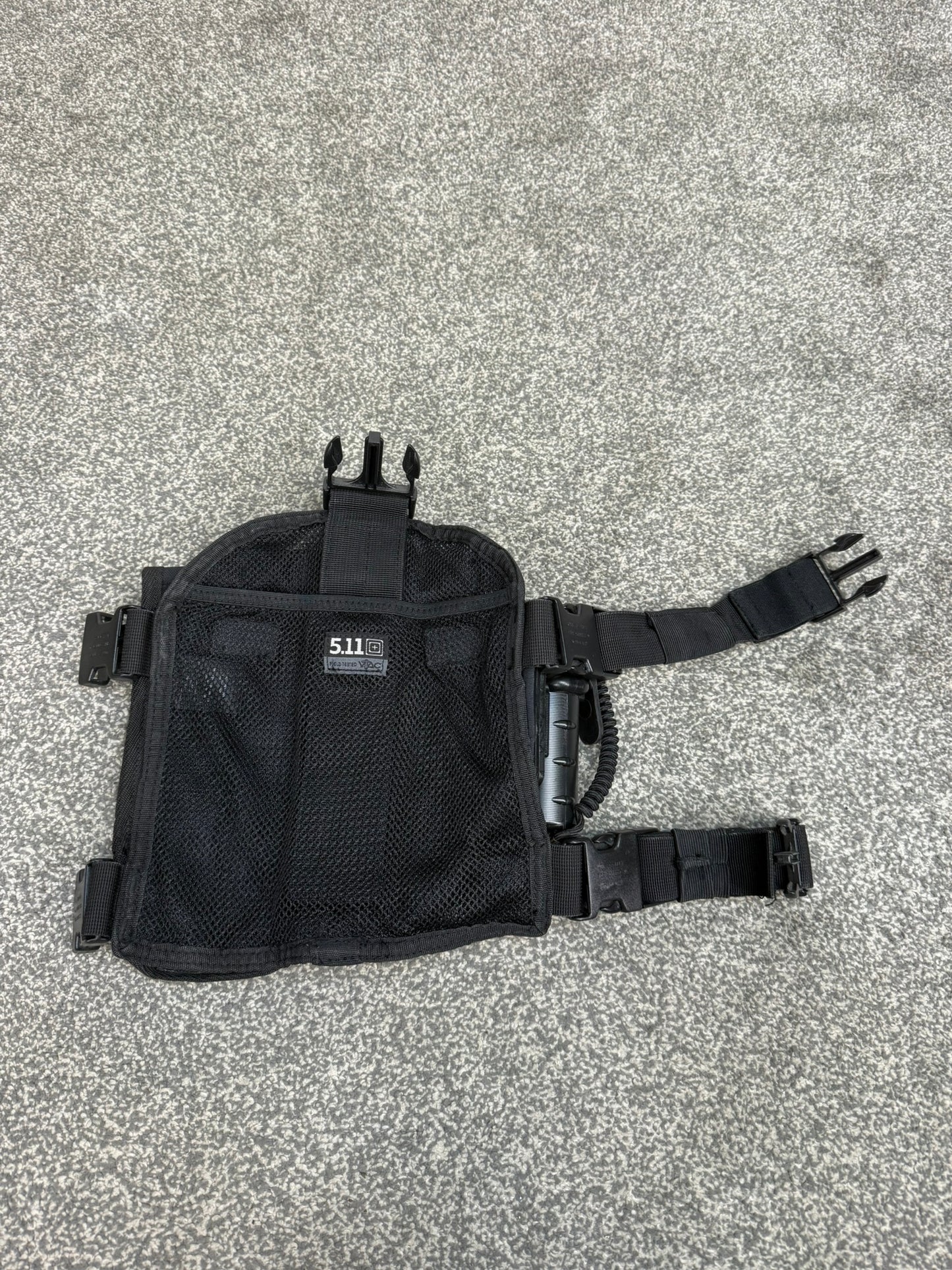 Ex Police 5.11 Tactical Black Molle Thigh Rig With Pouches Security Airsoft