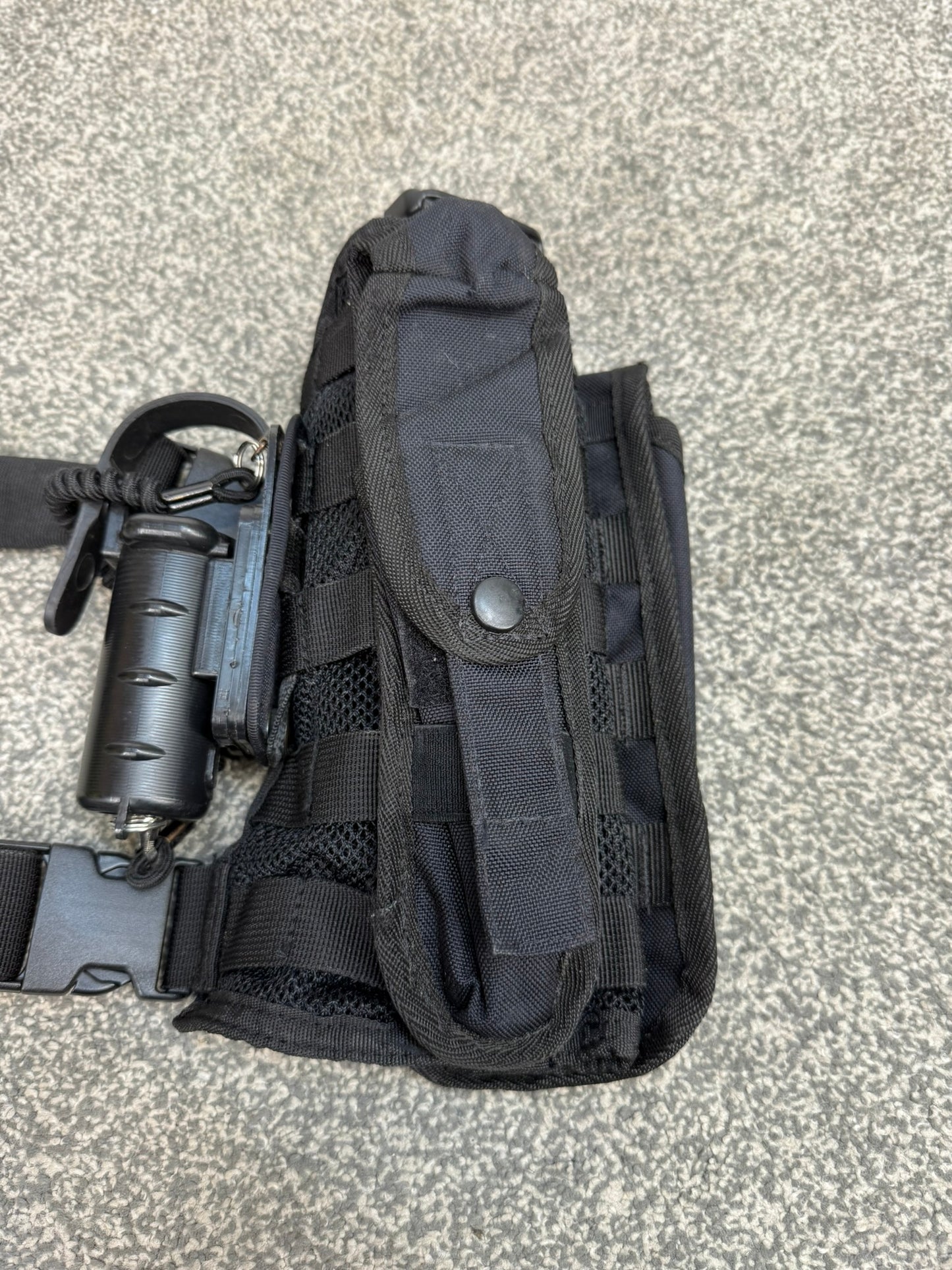 Ex Police 5.11 Tactical Black Molle Thigh Rig With Pouches Security Airsoft
