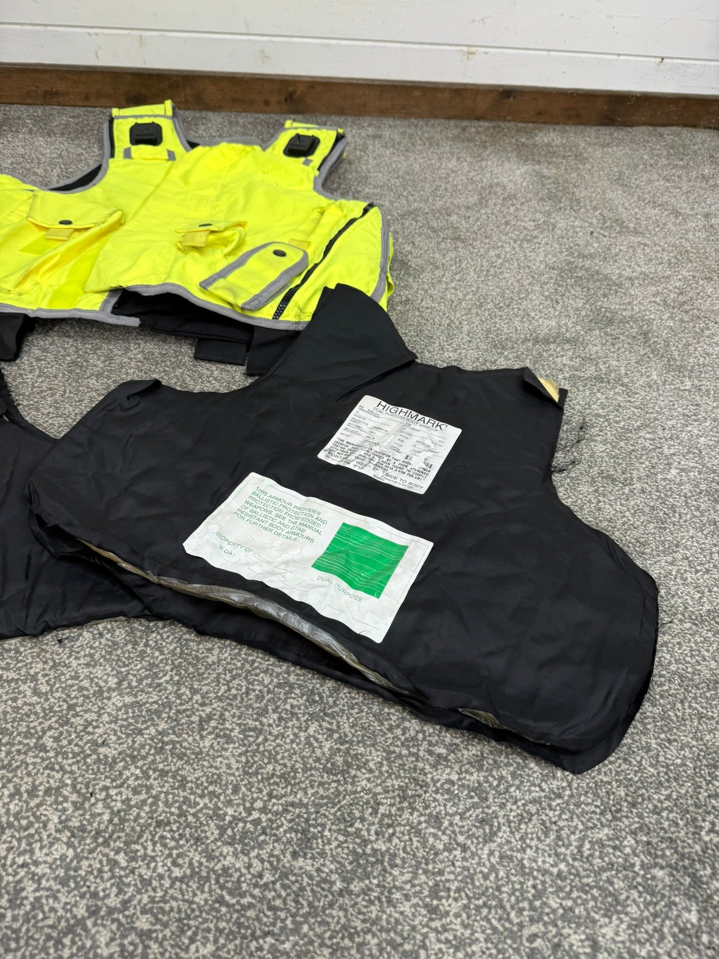 Ex Police Highmark Body Armour Vest XL Anti Stab & Ballistic HG1A & KR1 Security