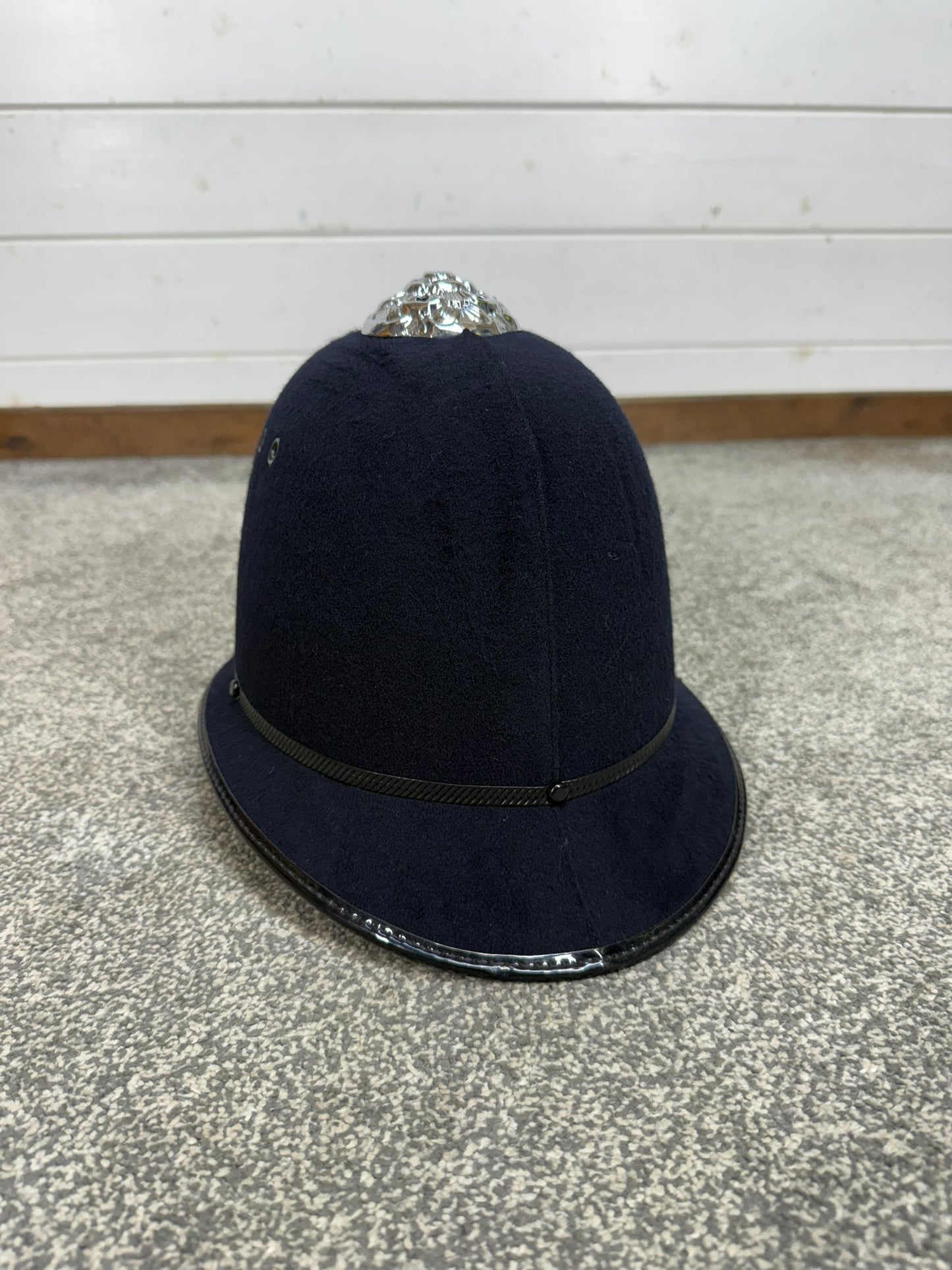 Ex Police Bobby Custodian Helmet Metropolitan Rose Top 59cm Fancy Dress Display