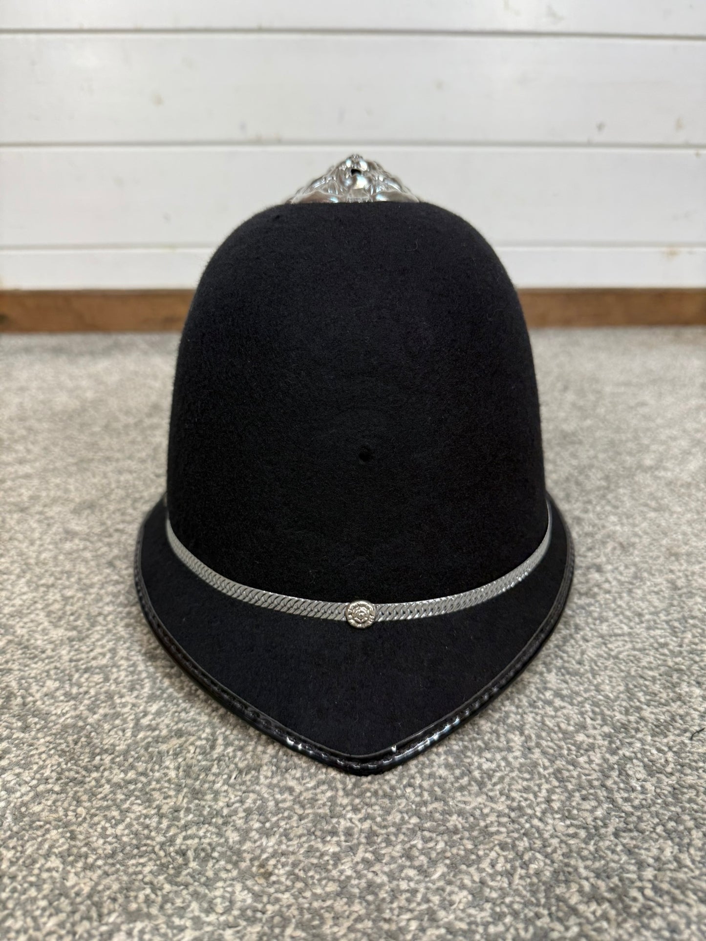 Ex Police Bobby Custodian Helmet Rose Top 58cm Collector Display
