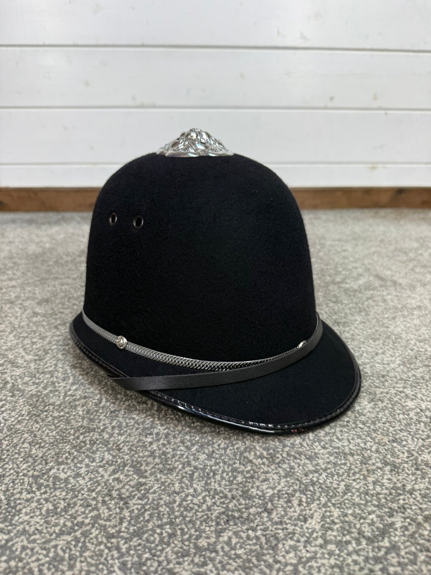 Ex Police Bobby Custodian Helmet Rose Top 58cm Collector Display