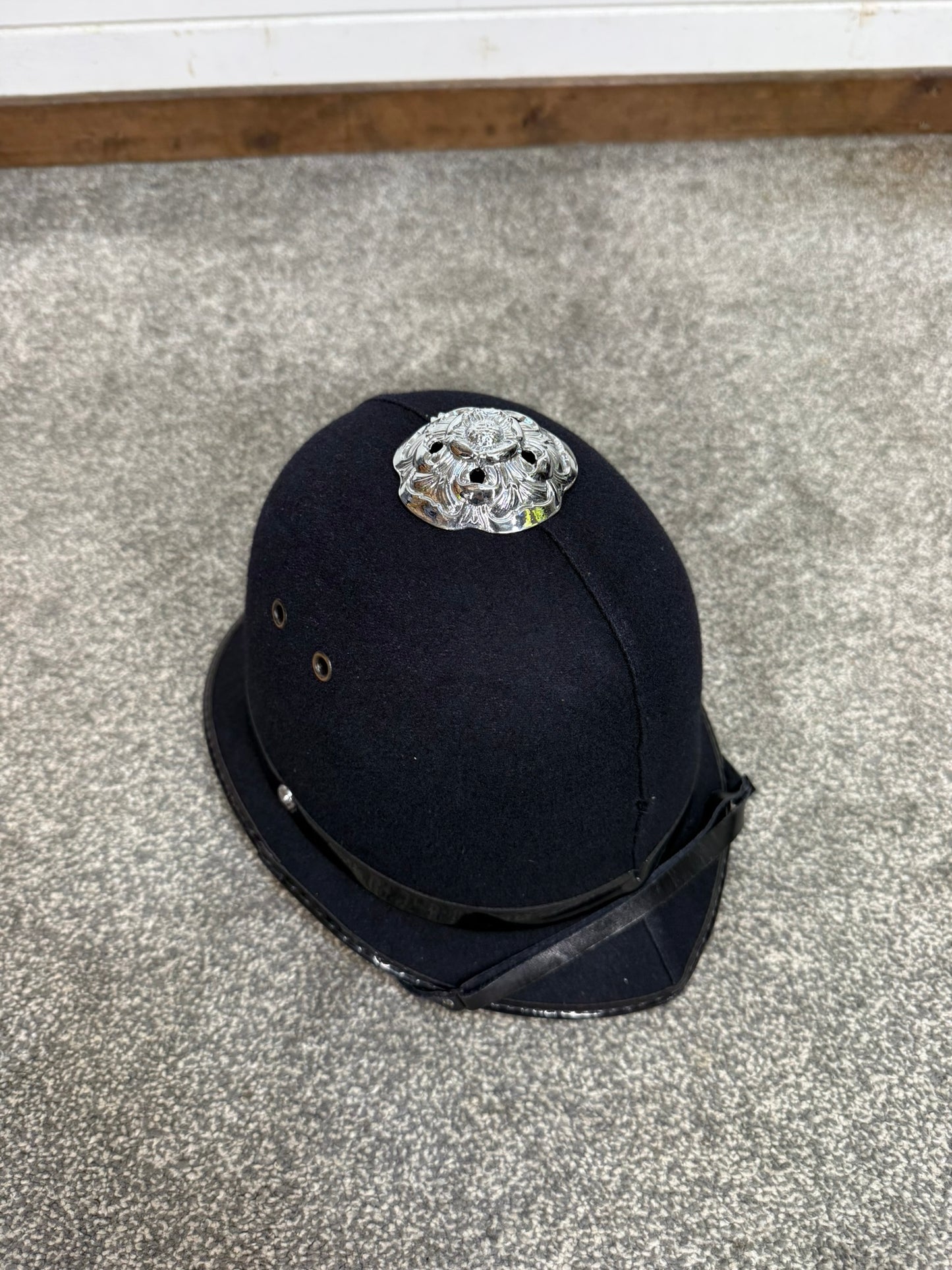 Ex Police Bobby Custodian Helmet Rose Top 58cm Collector Police Display
