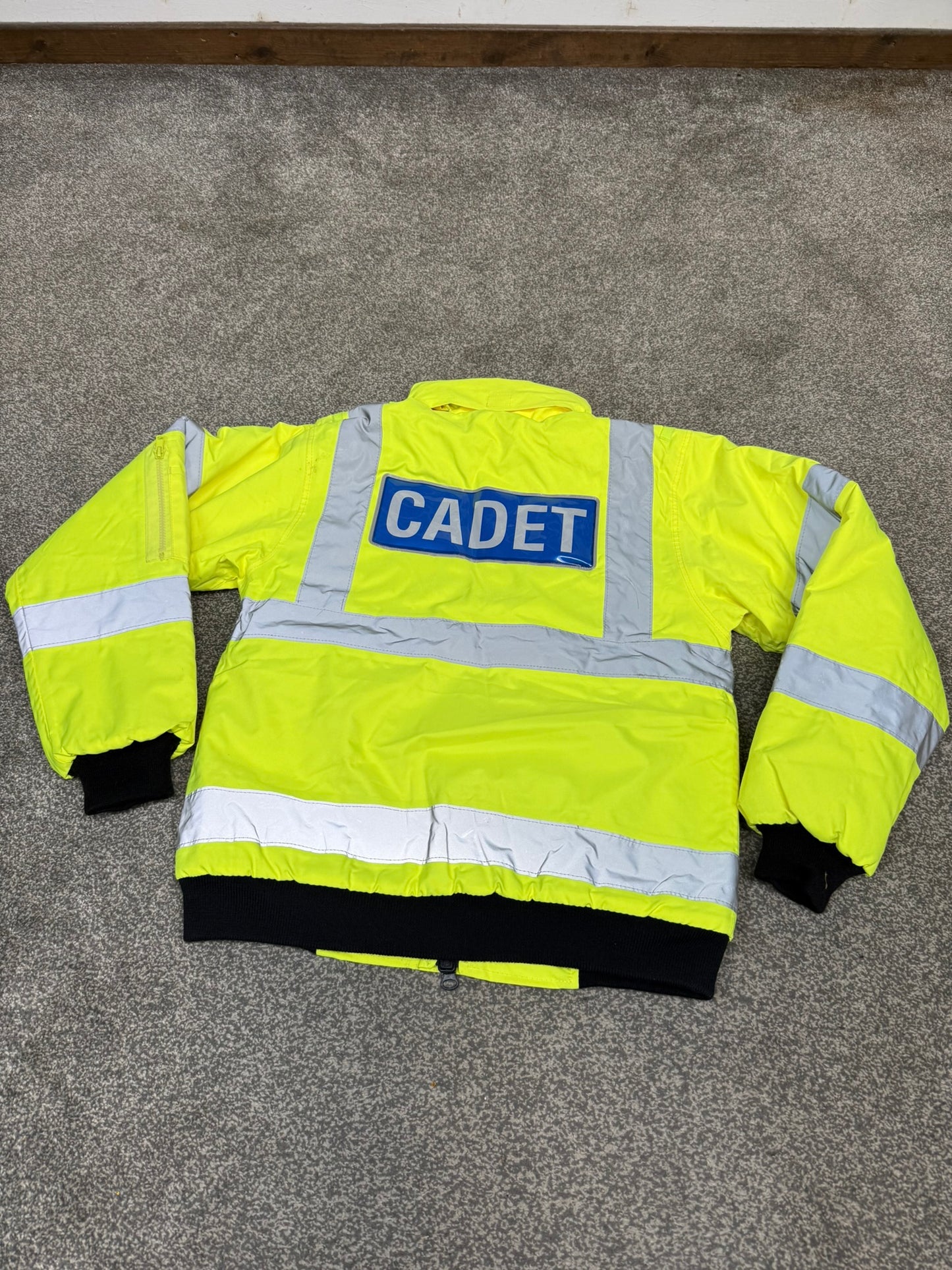 Ex Police Cadet Hi Vis Bomber Jacket Reflective Coat Uniform Patrol