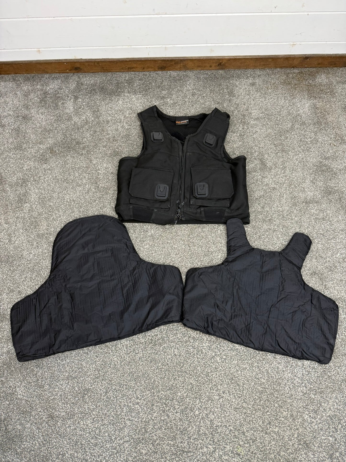 Ex Police Black Cooneen Body Armour Vest M-L Anti Stab & Ballistic HG1A & KR1 Security