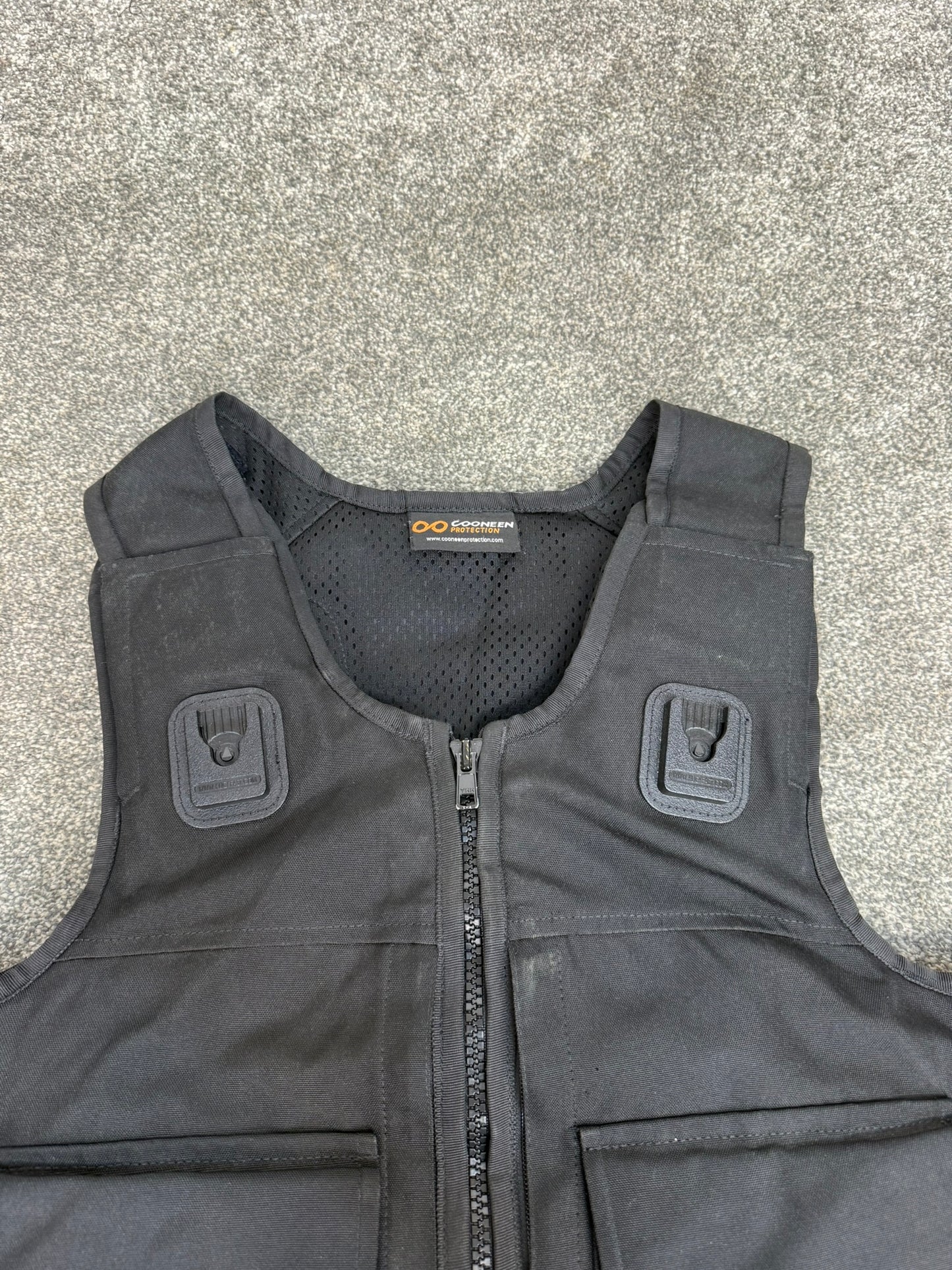 Ex Police Black Cooneen Body Armour Vest M-L Anti Stab & Ballistic HG1A & KR1 Security